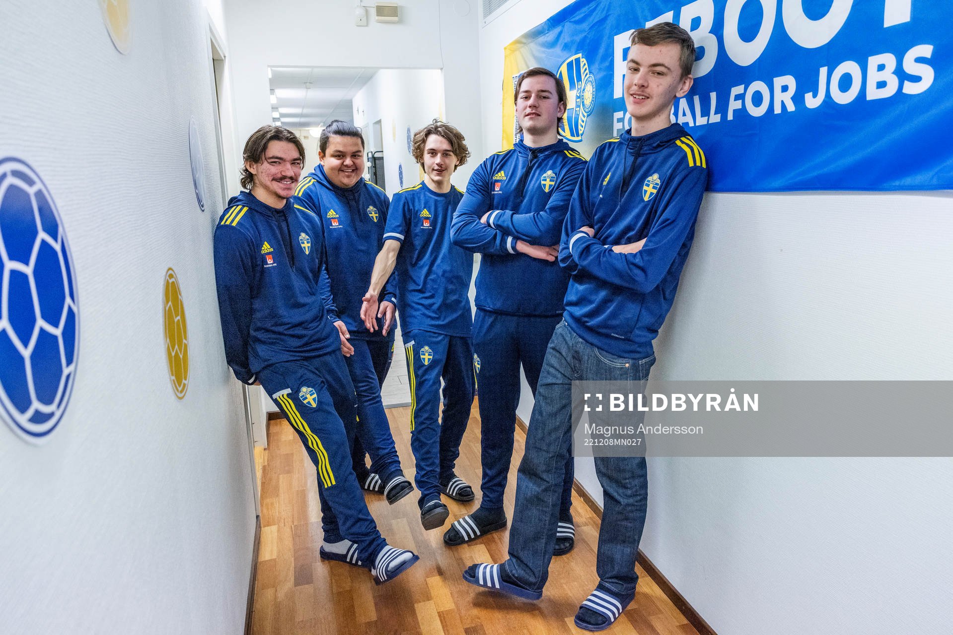 Emilio, Oliver, Noah, Simon och Simon i projektet Reboot