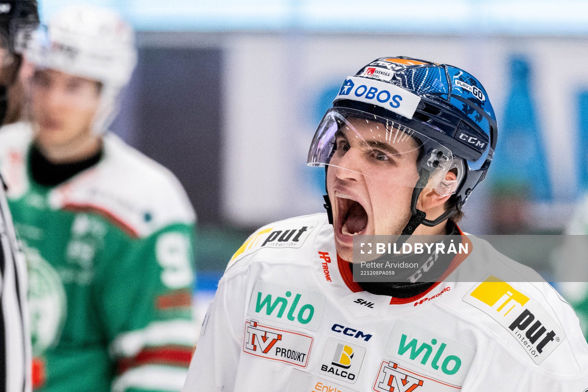 Växjös Glenn Gustafsson jublar