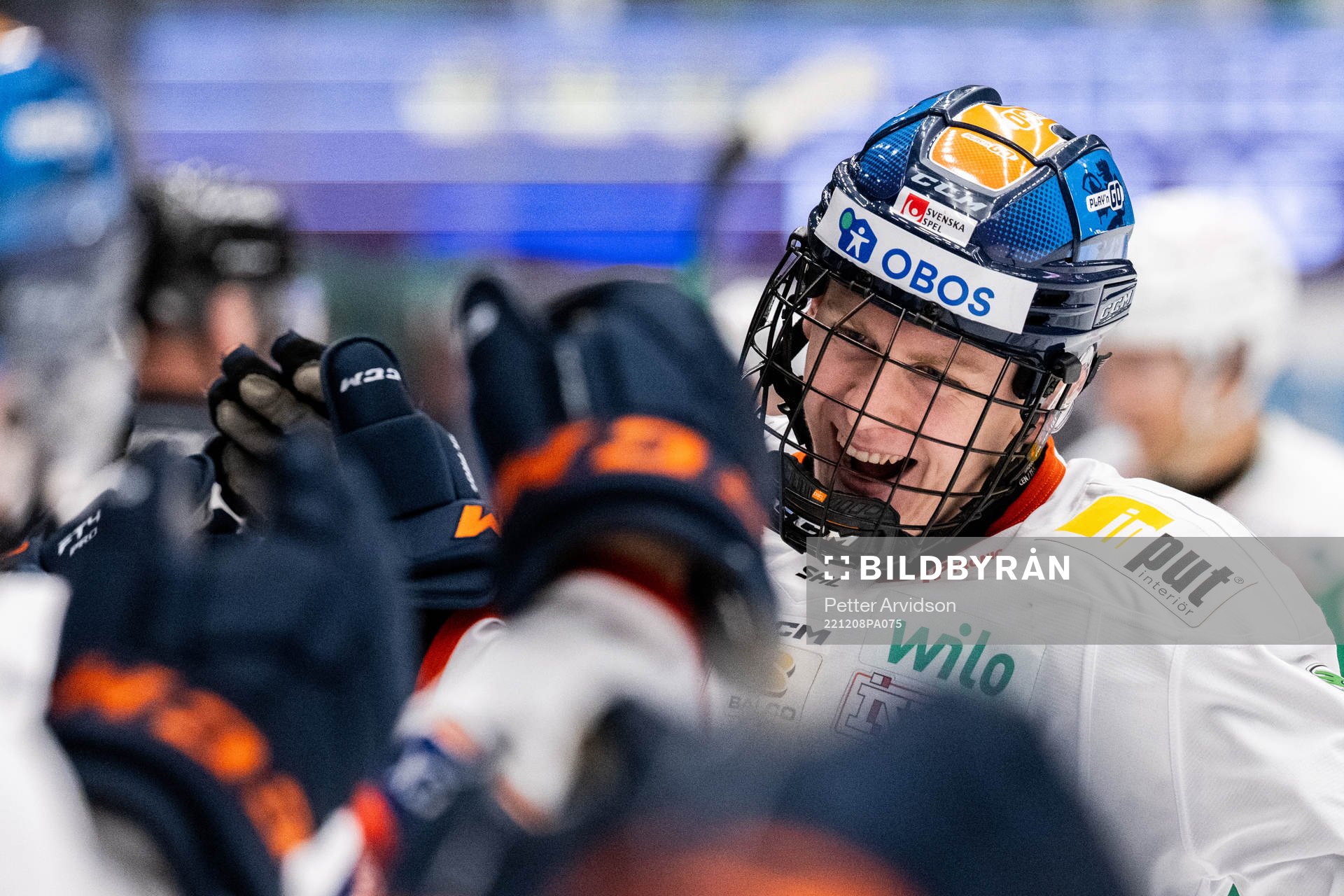 Växjös Jakub Stancl jublar