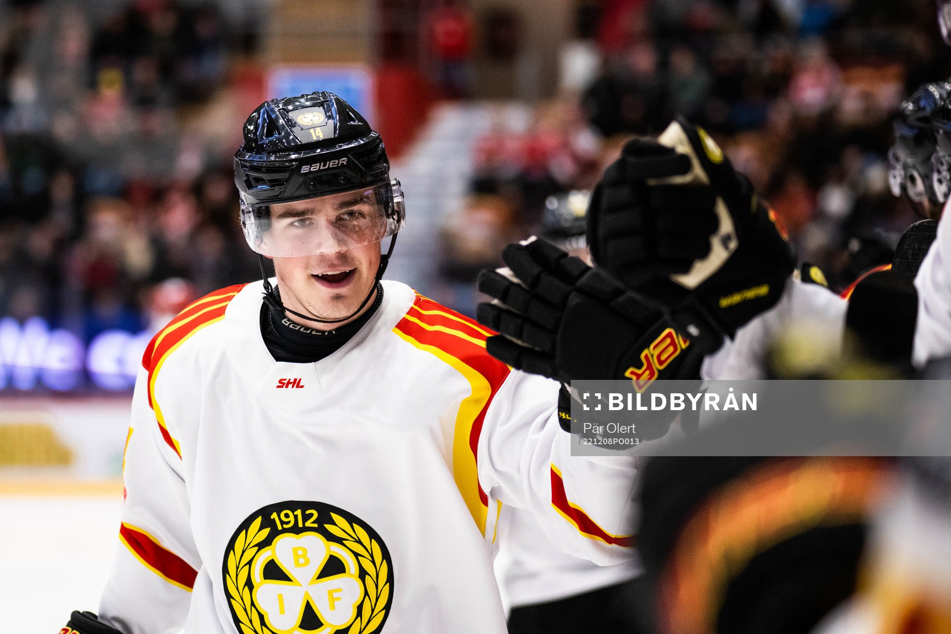 Brynäs Alexander Ljungkrantz jublar