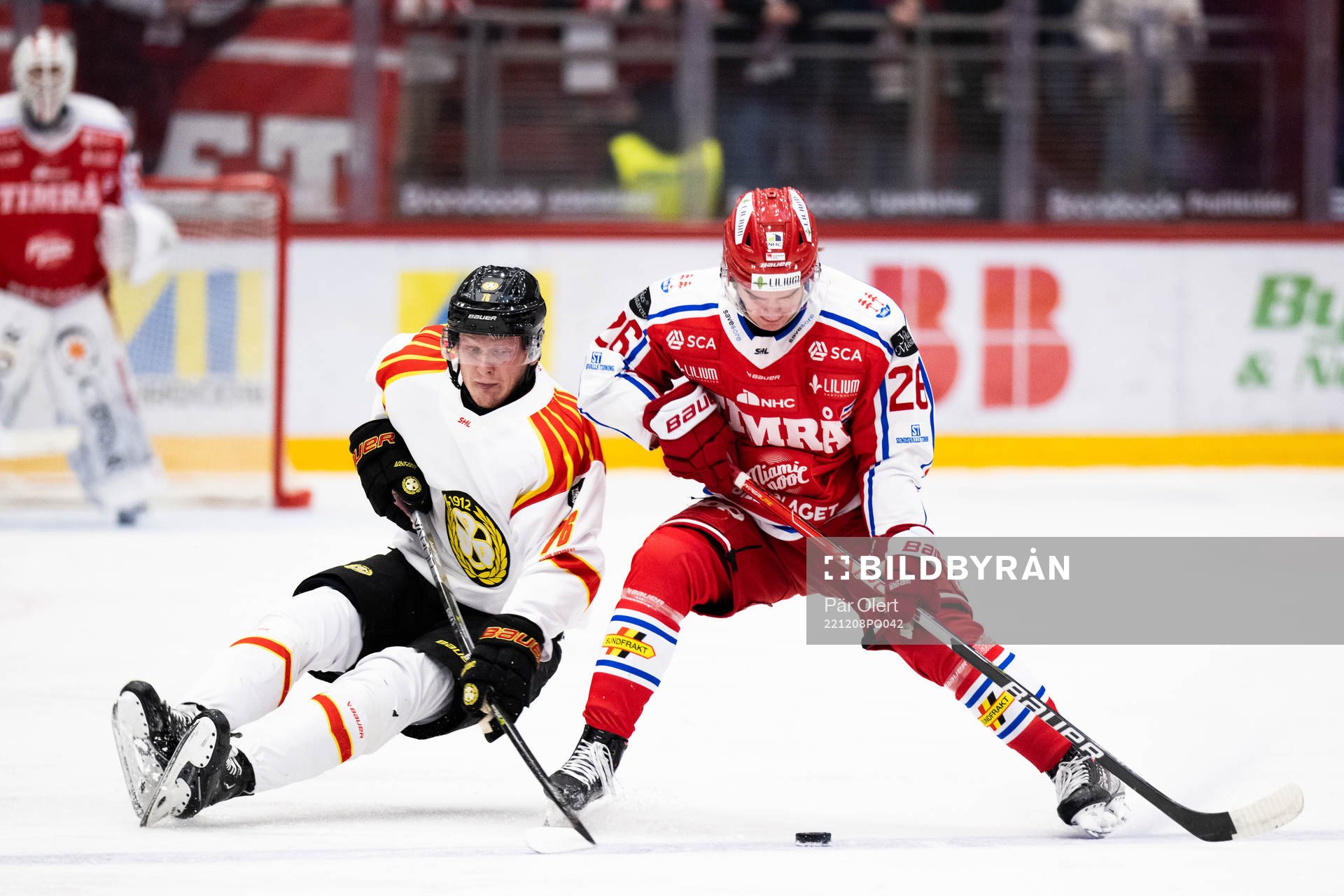 Brynäs Oskar Kvist och Timrås Noel Edfeldt