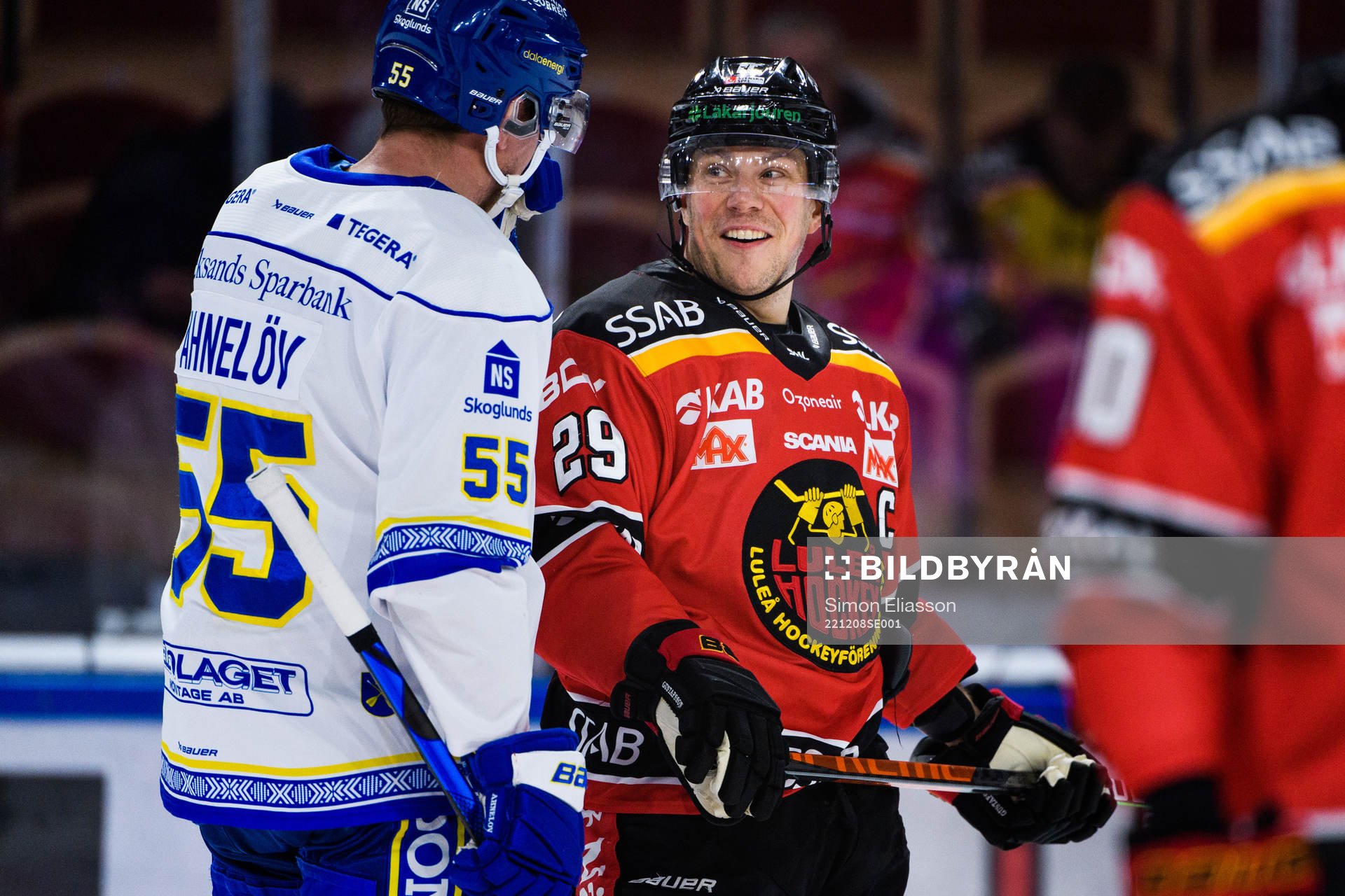 Leksands Jonas Ahnelöv och Luleås Erik Gustafsson