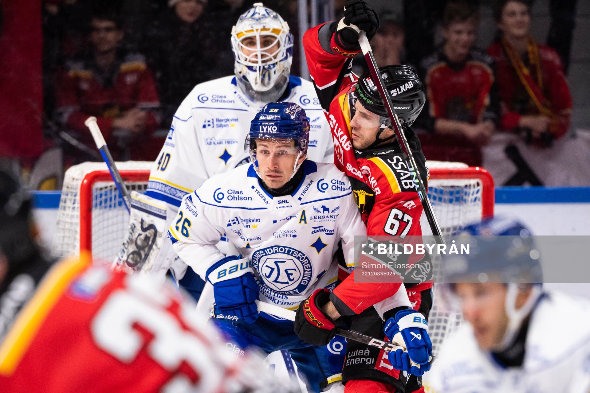 Leksands Patrik Noren och Luleås Konstantin Komarek