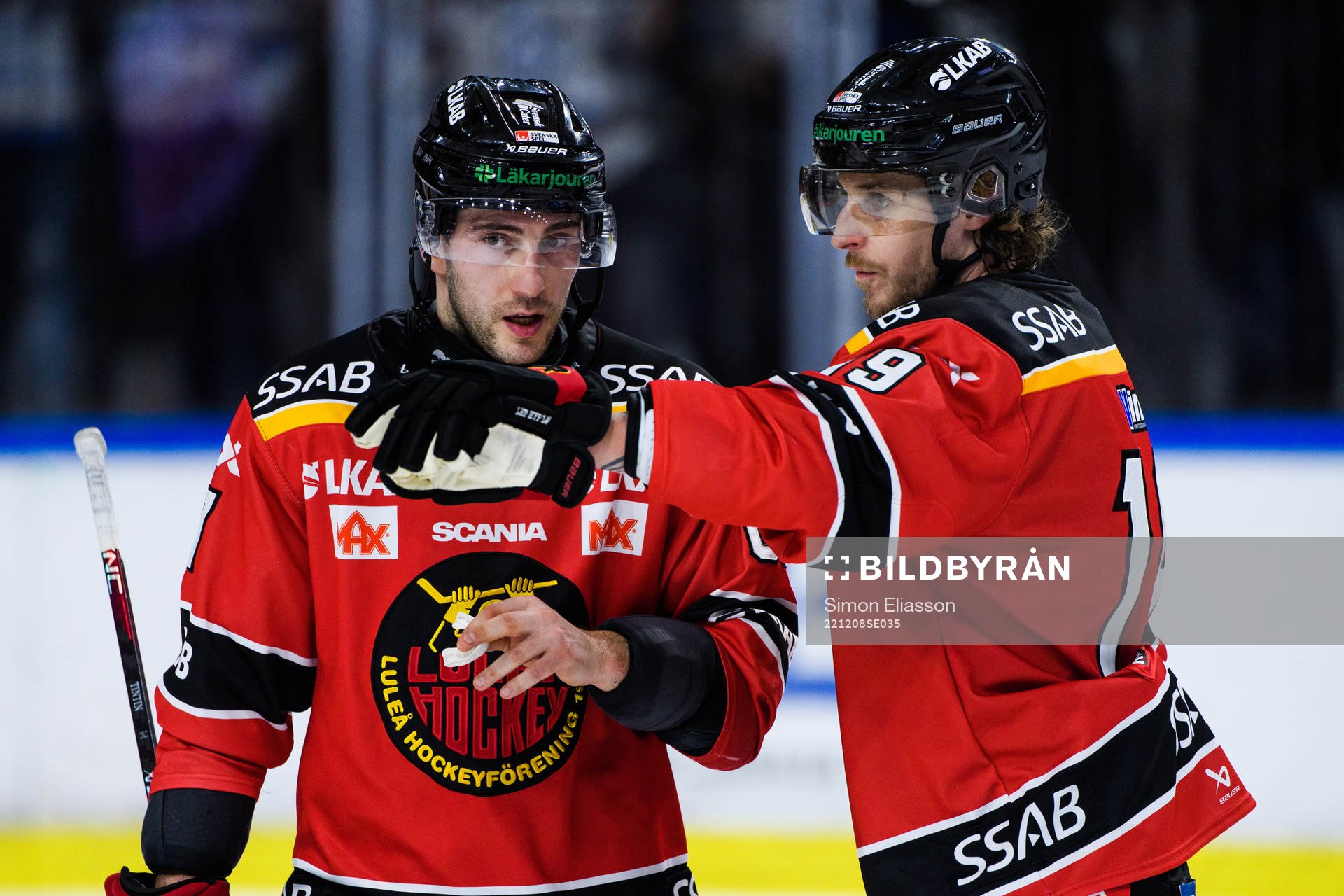Luleås Konstantin Komarek och Mario Kempe