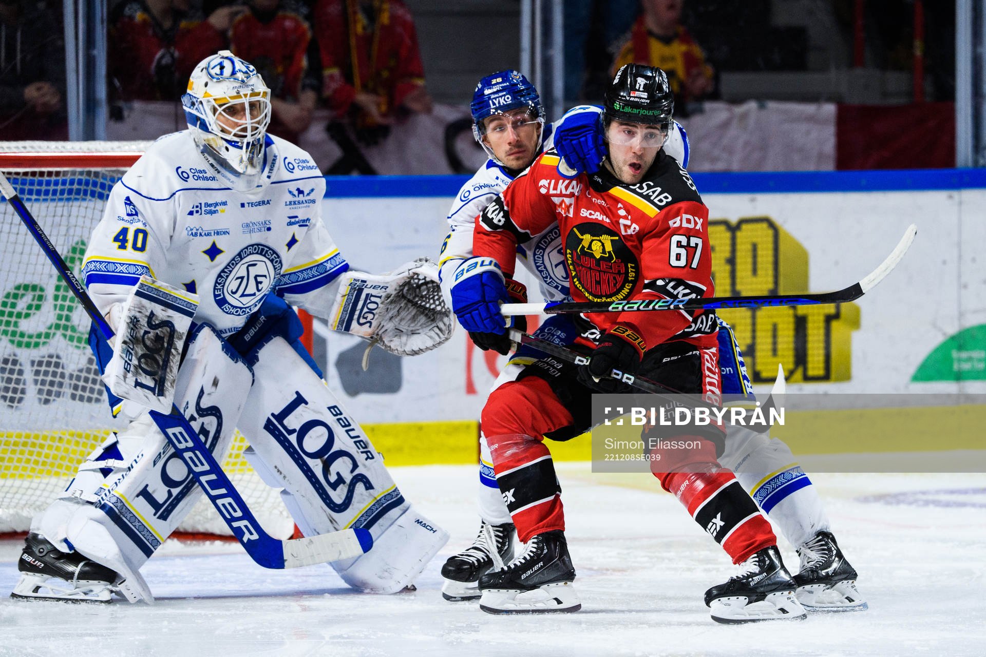 Leksands Patrik Noren och Luleås Konstantin Komarek