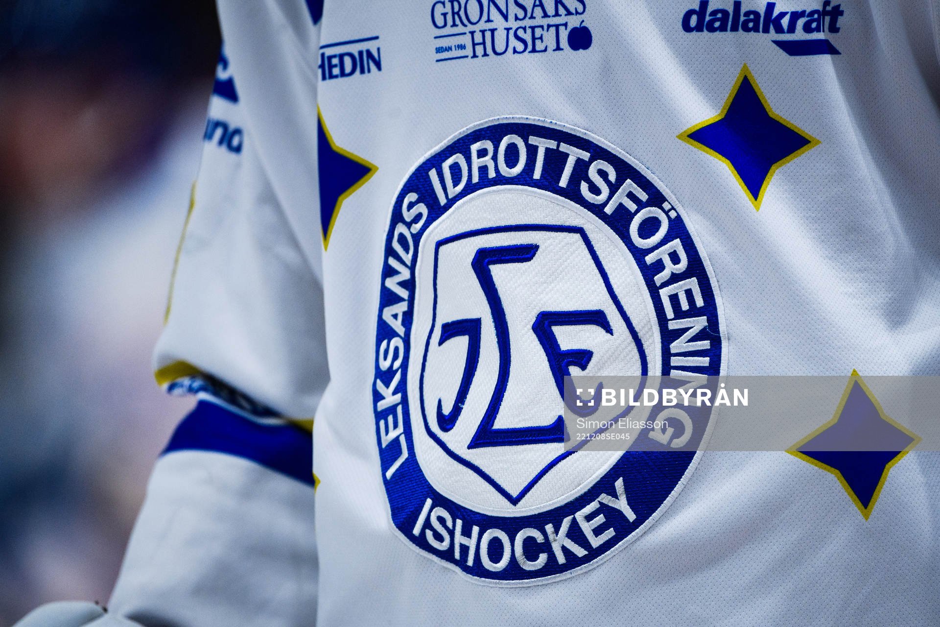 Leksands klubbmärke på en tröja