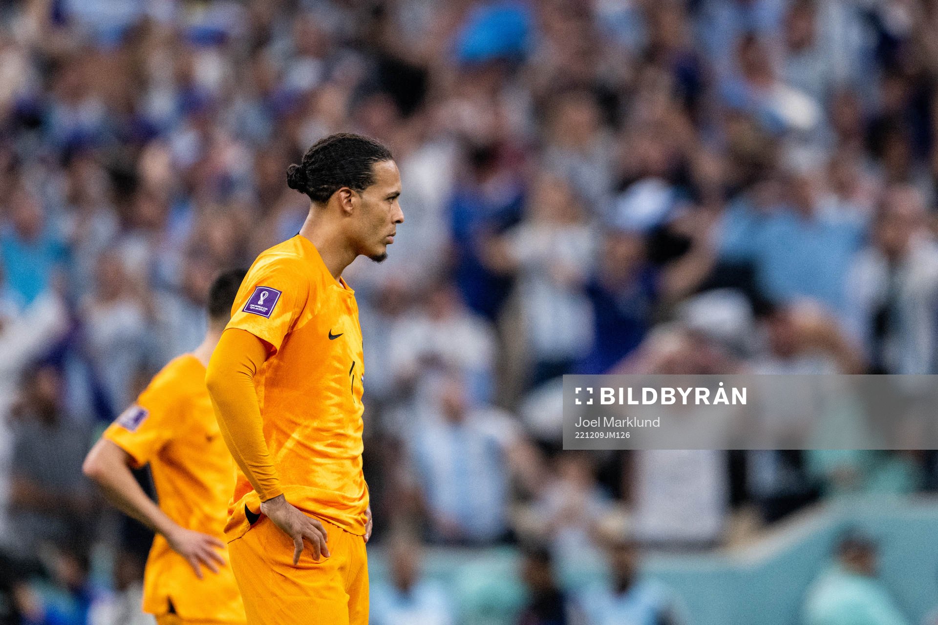 Virgil van Dijk of Netherlands looks dejected