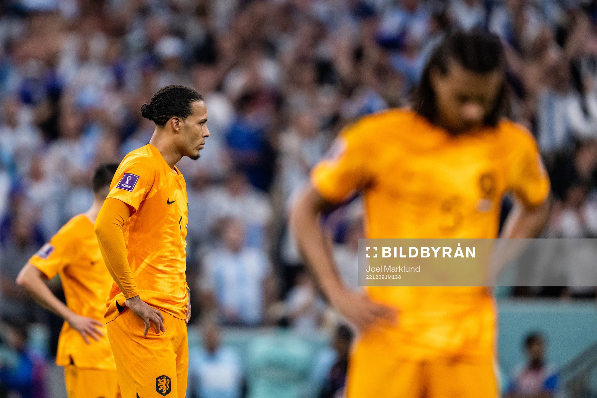 Virgil van Dijk of Netherlands looks dejected