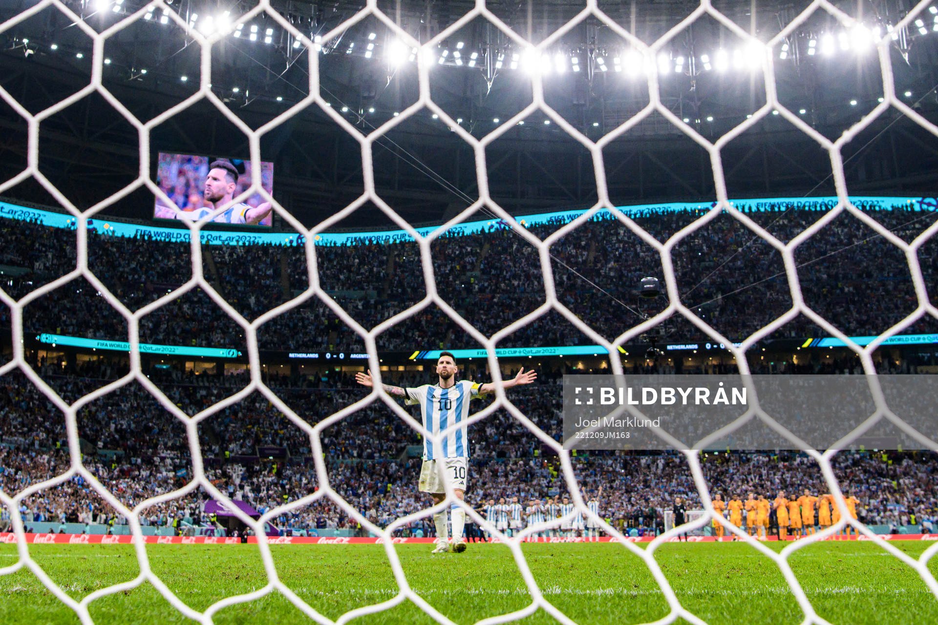Lionel Messi of Argentina celebrates