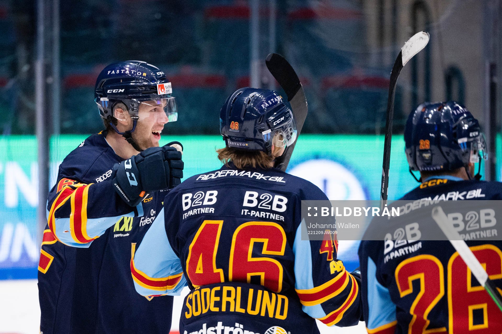 Djurgårdens Wiktor Nilsson jublar