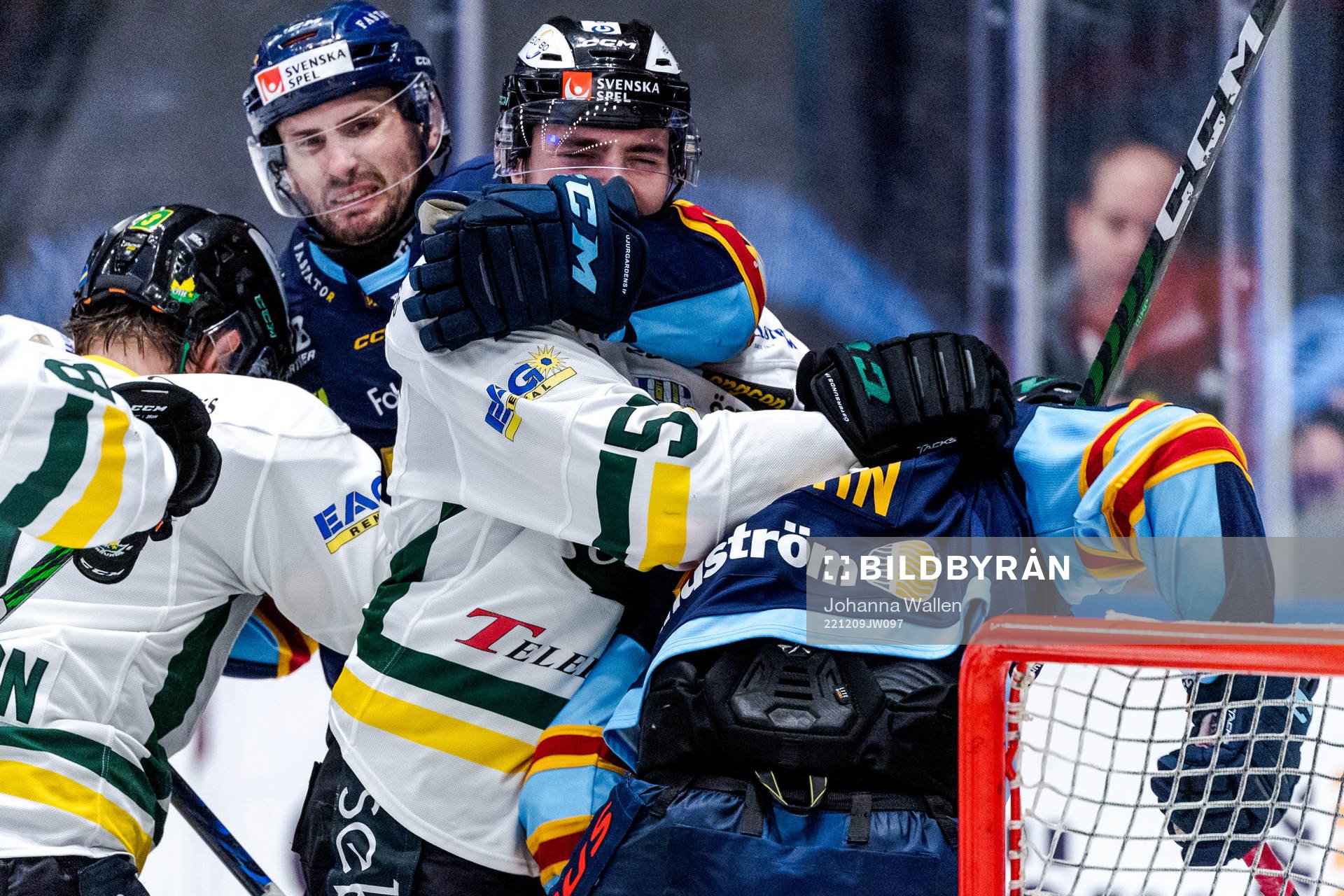 Djurgårdens Marcus Kruger och John Norman och Östersunds