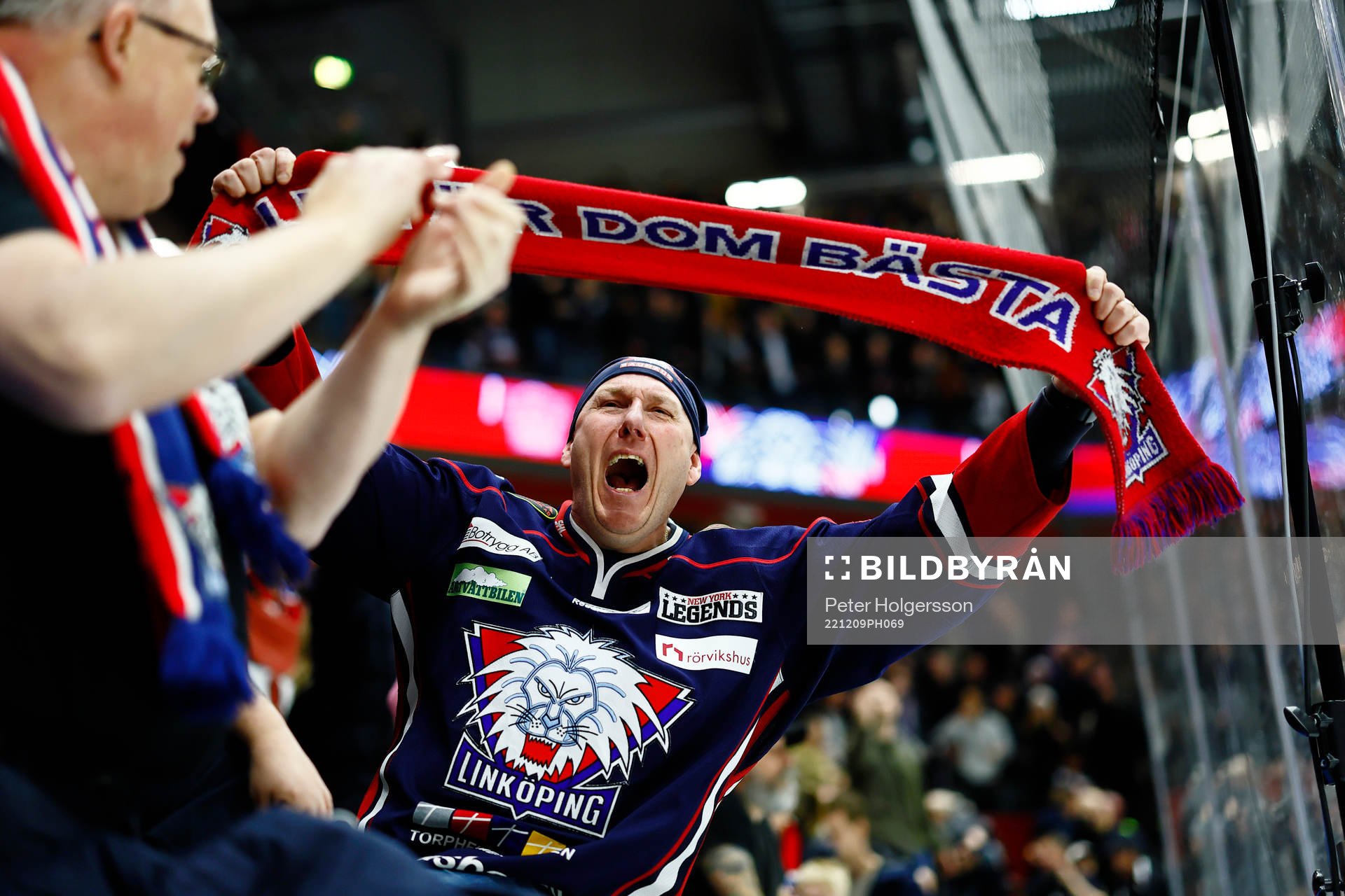 Linköpings supporters jublar