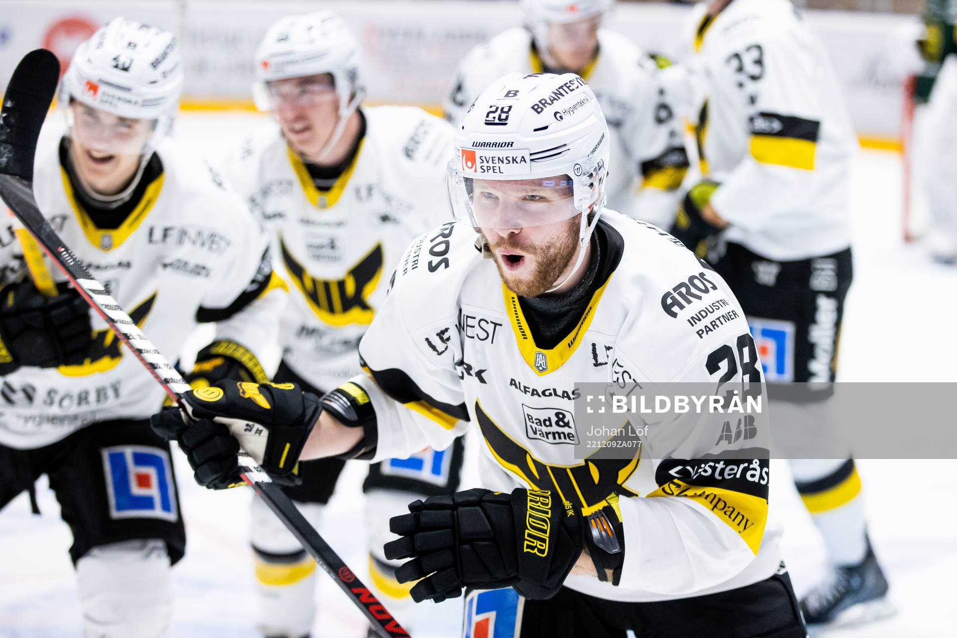 Västerås Lukas Zetterberg jublar