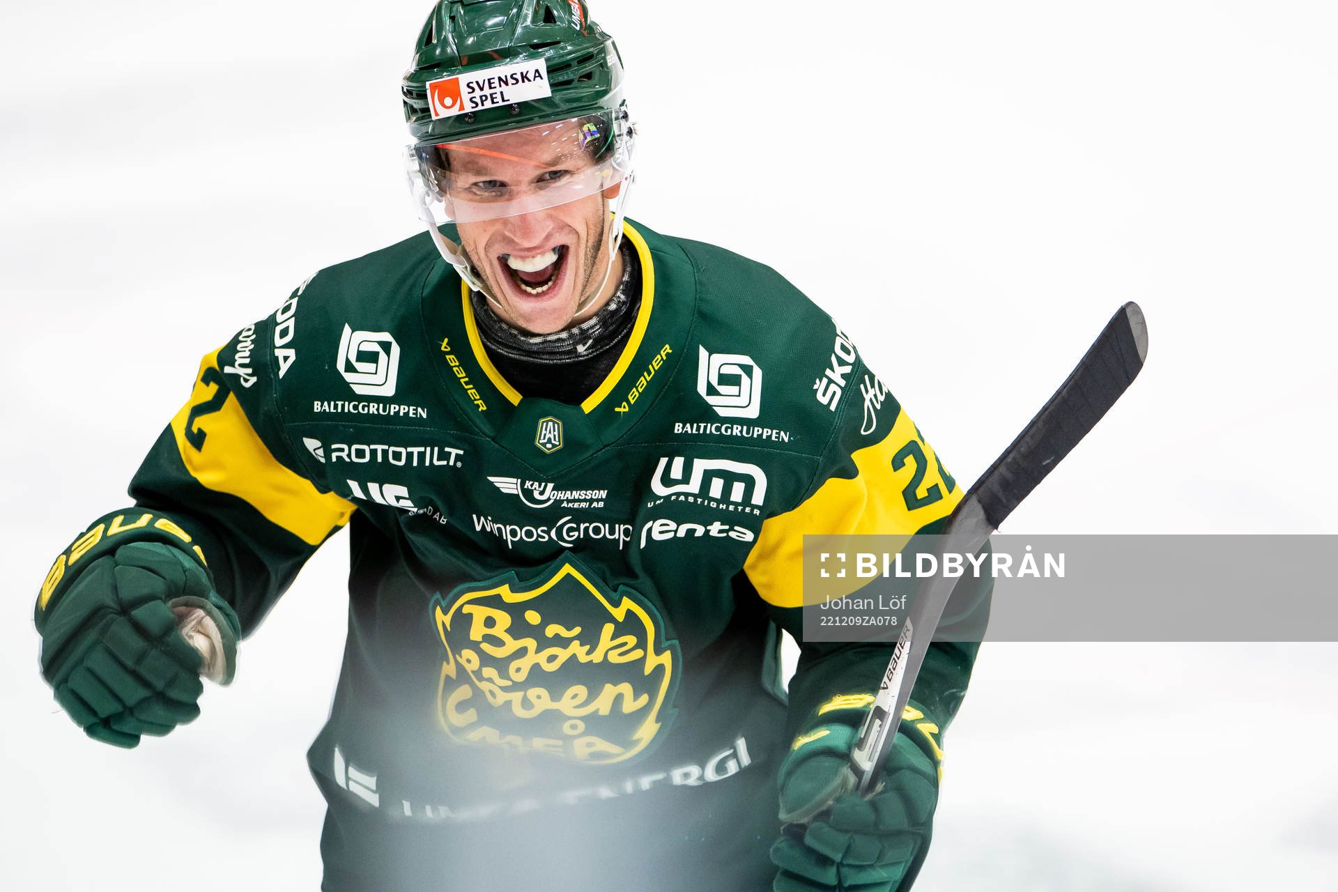 Björklövens Fredrik Weigel jublar