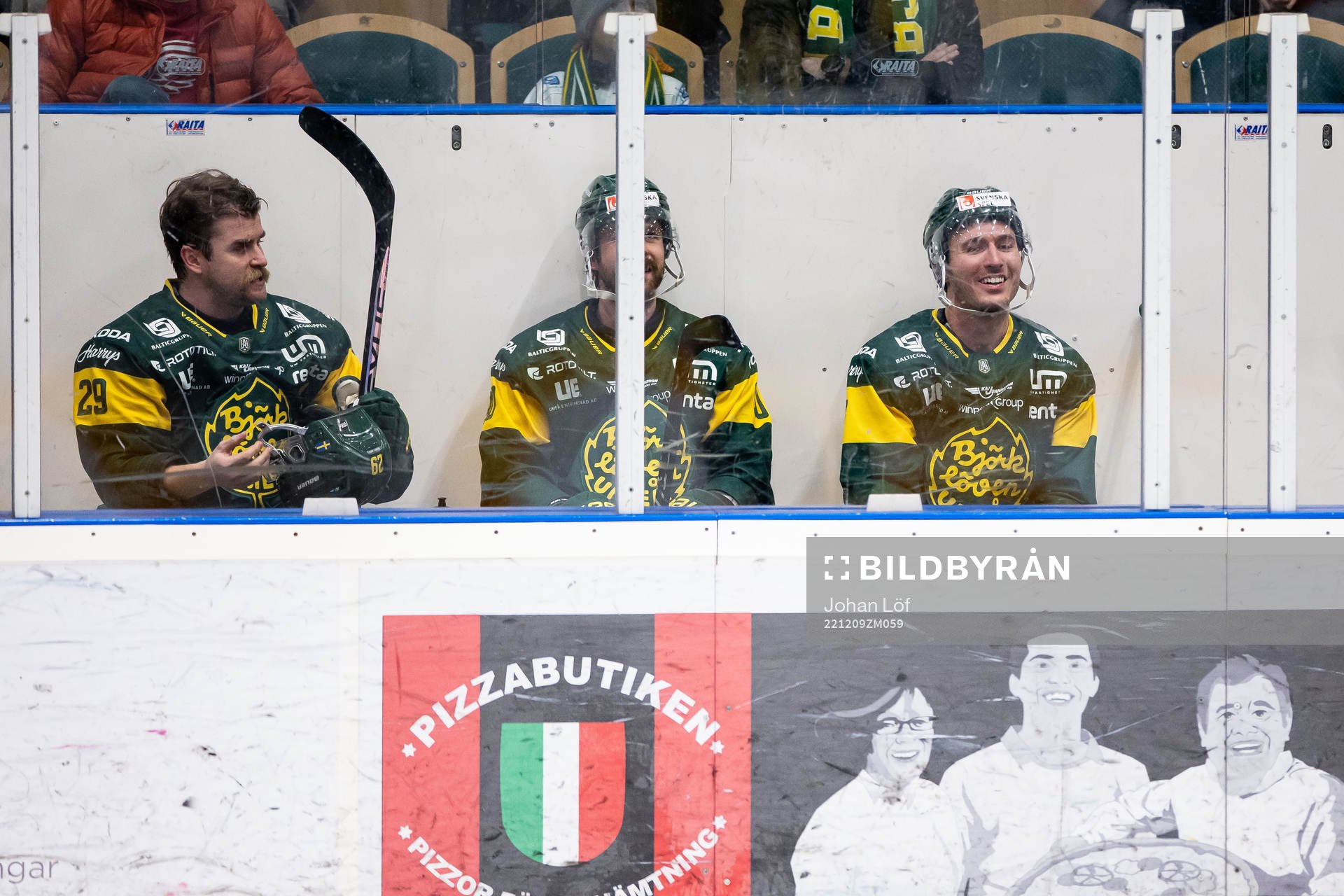 Björklövens Alexander Wiklund, Alex Hutchings och Elliot