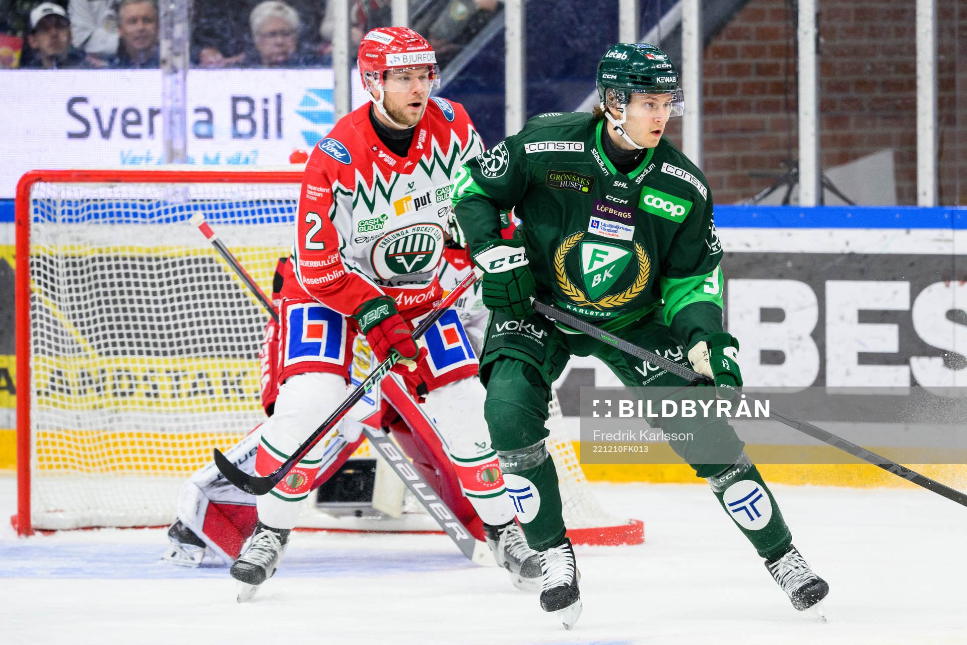 Frölundas Christian Folin och Färjestads Eric Engstrand