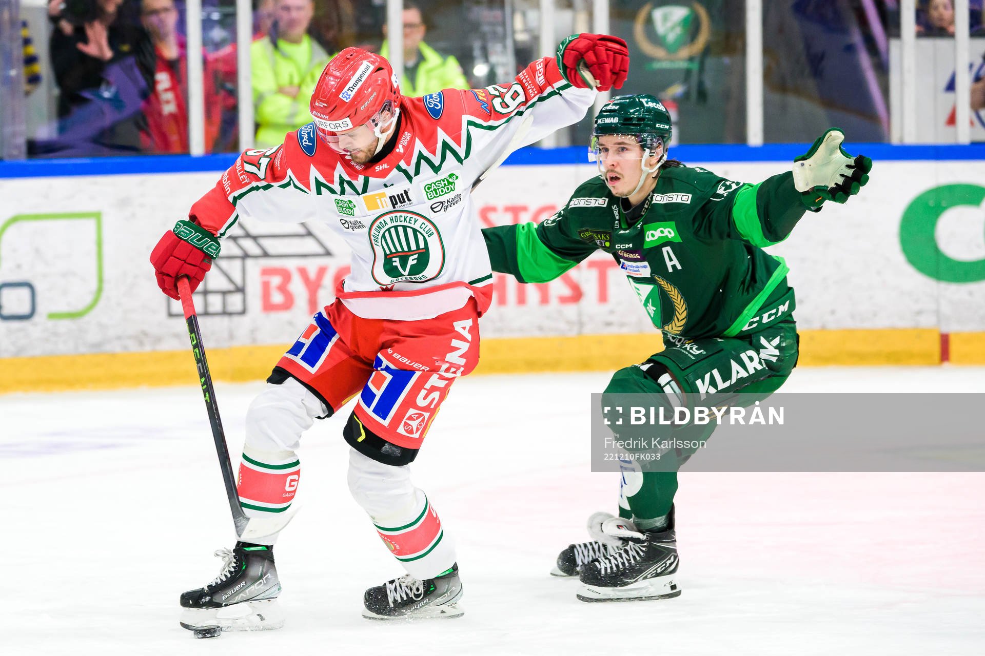 Frölundas Jacob Nilsson och Färjestads Joakim Nygård
