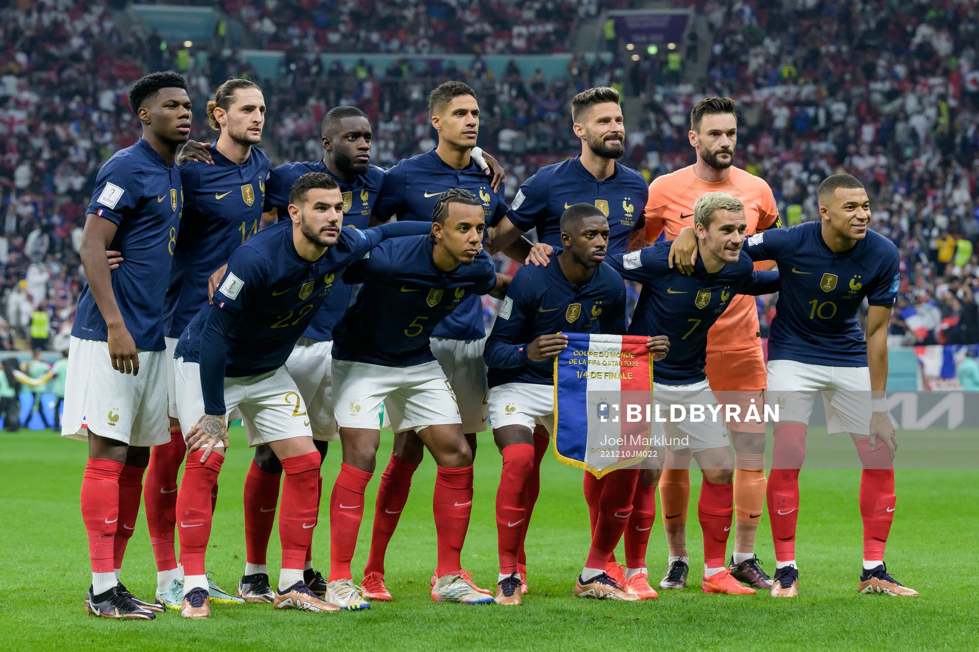 The starting eleven of France