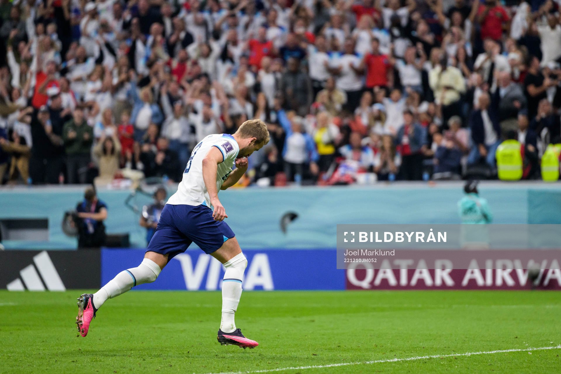 Harry Kane of England celebrates
