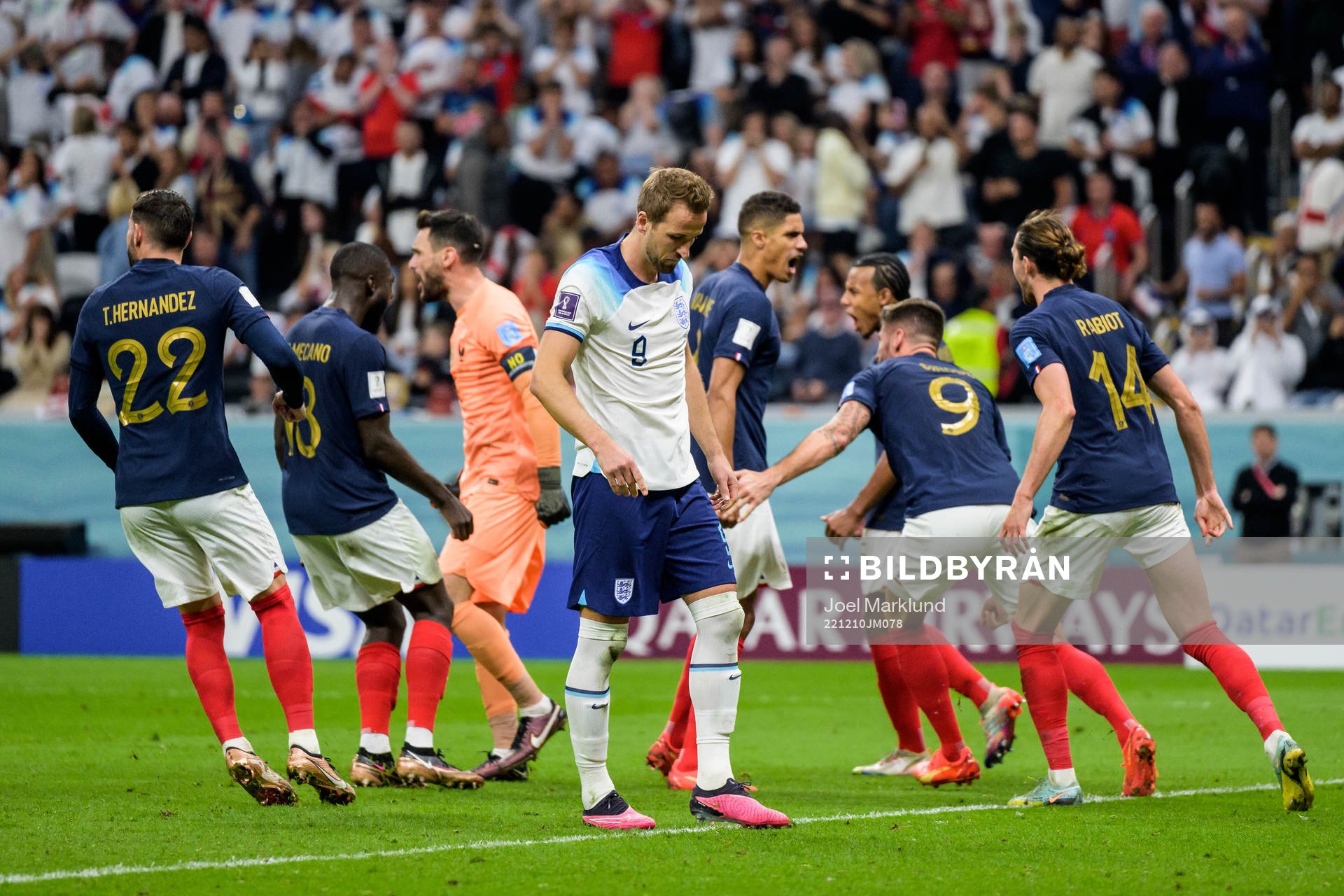 Harry Kane of England looks dejected