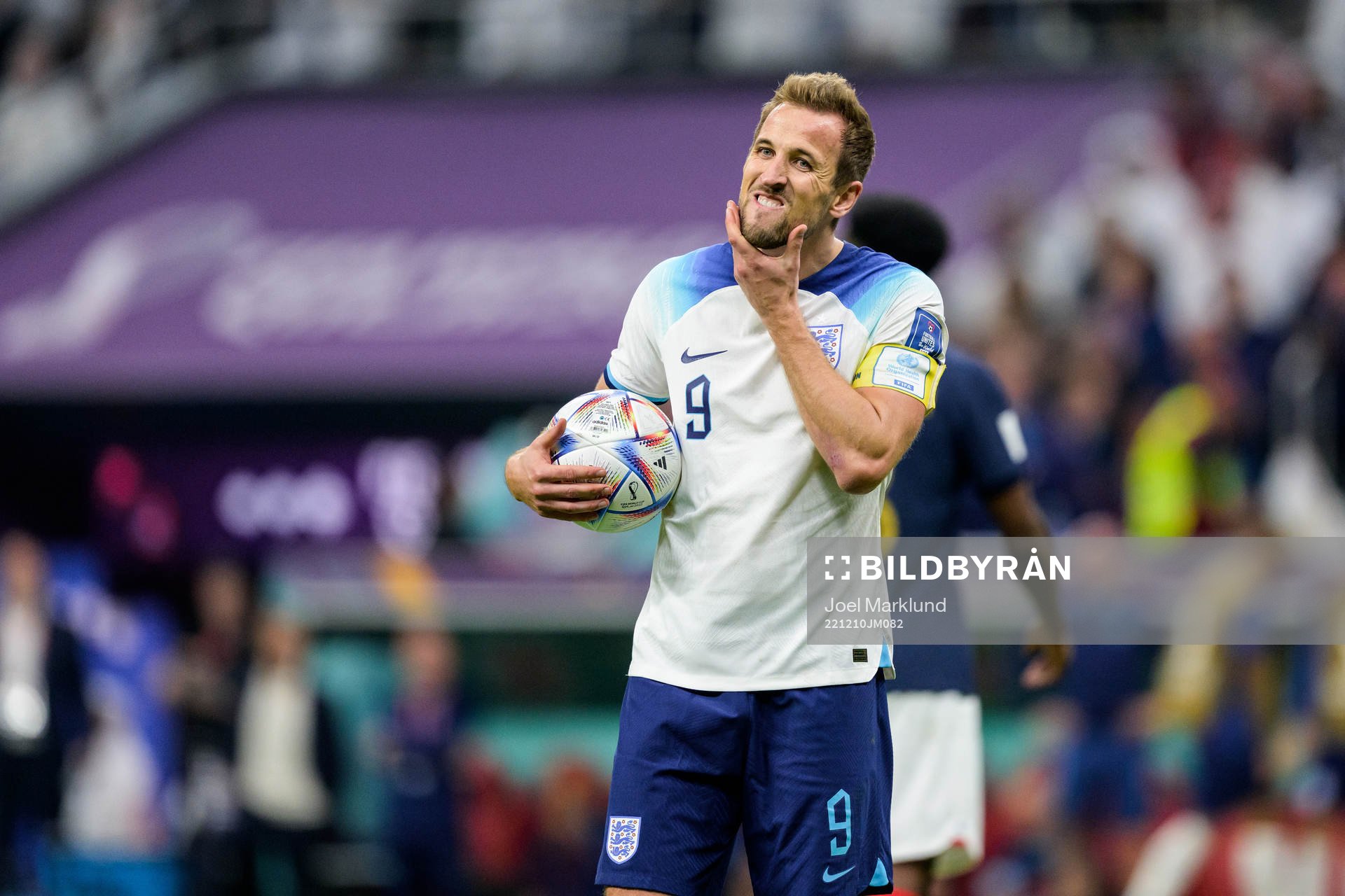 Harry Kane of England looks dejected