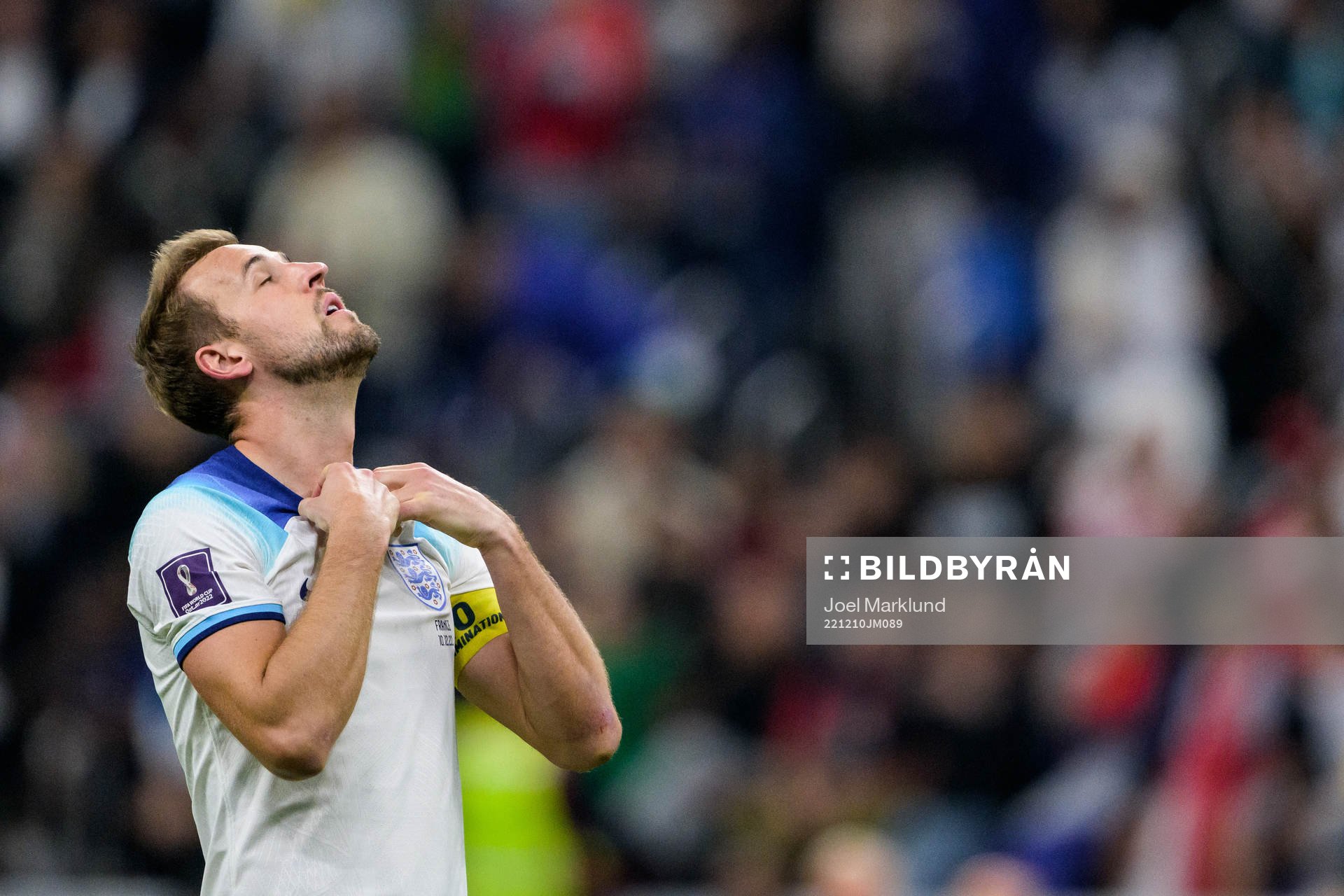 Harry Kane of England looks dejected