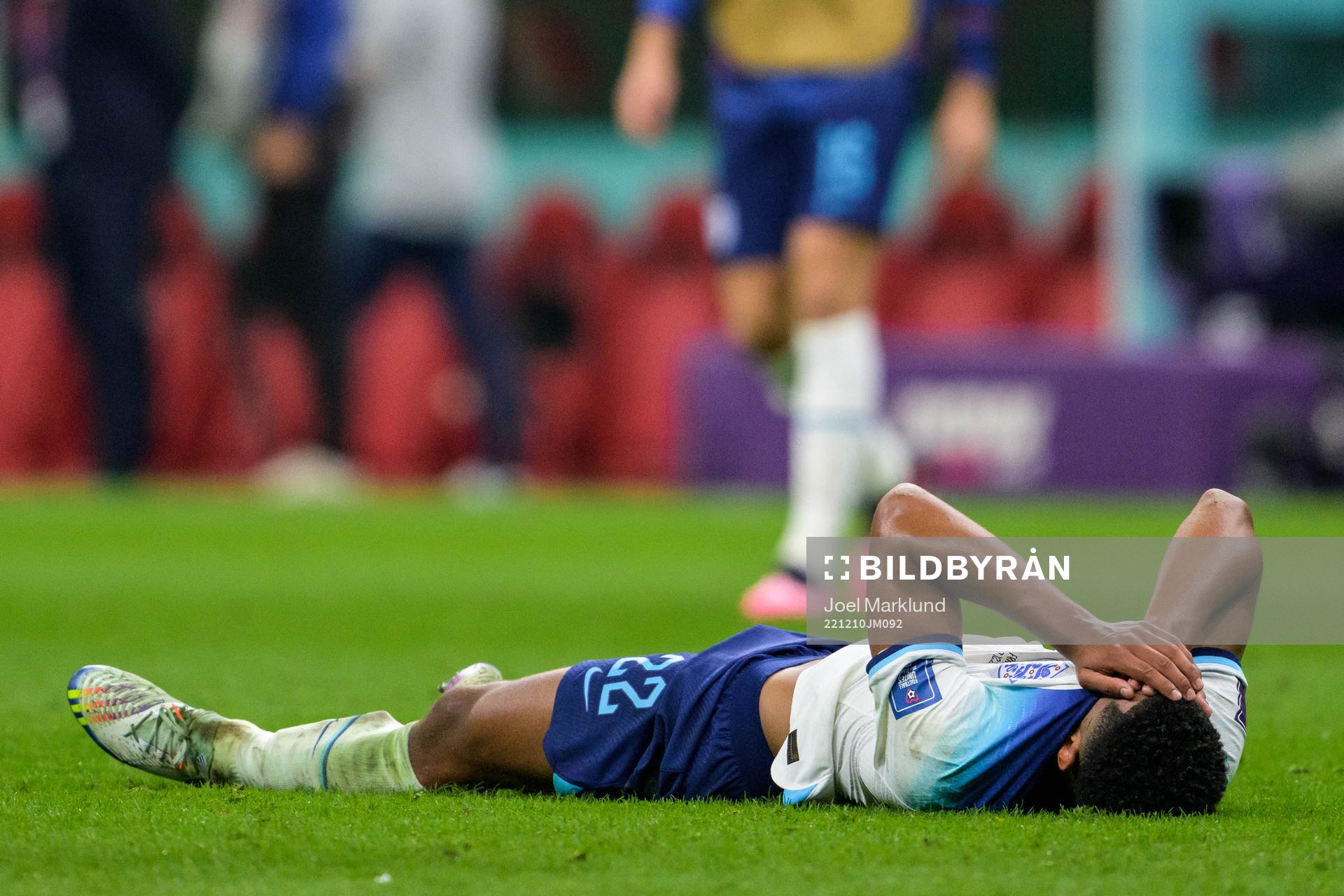 Jude Bellingham of England looks dejected
