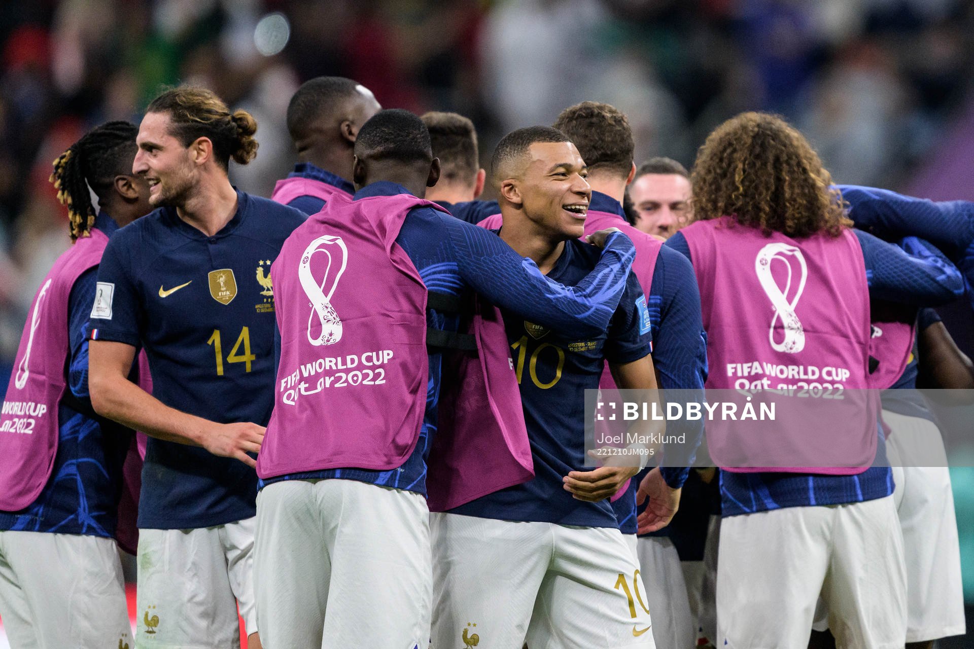 Kylian Mbappe of France celebrates