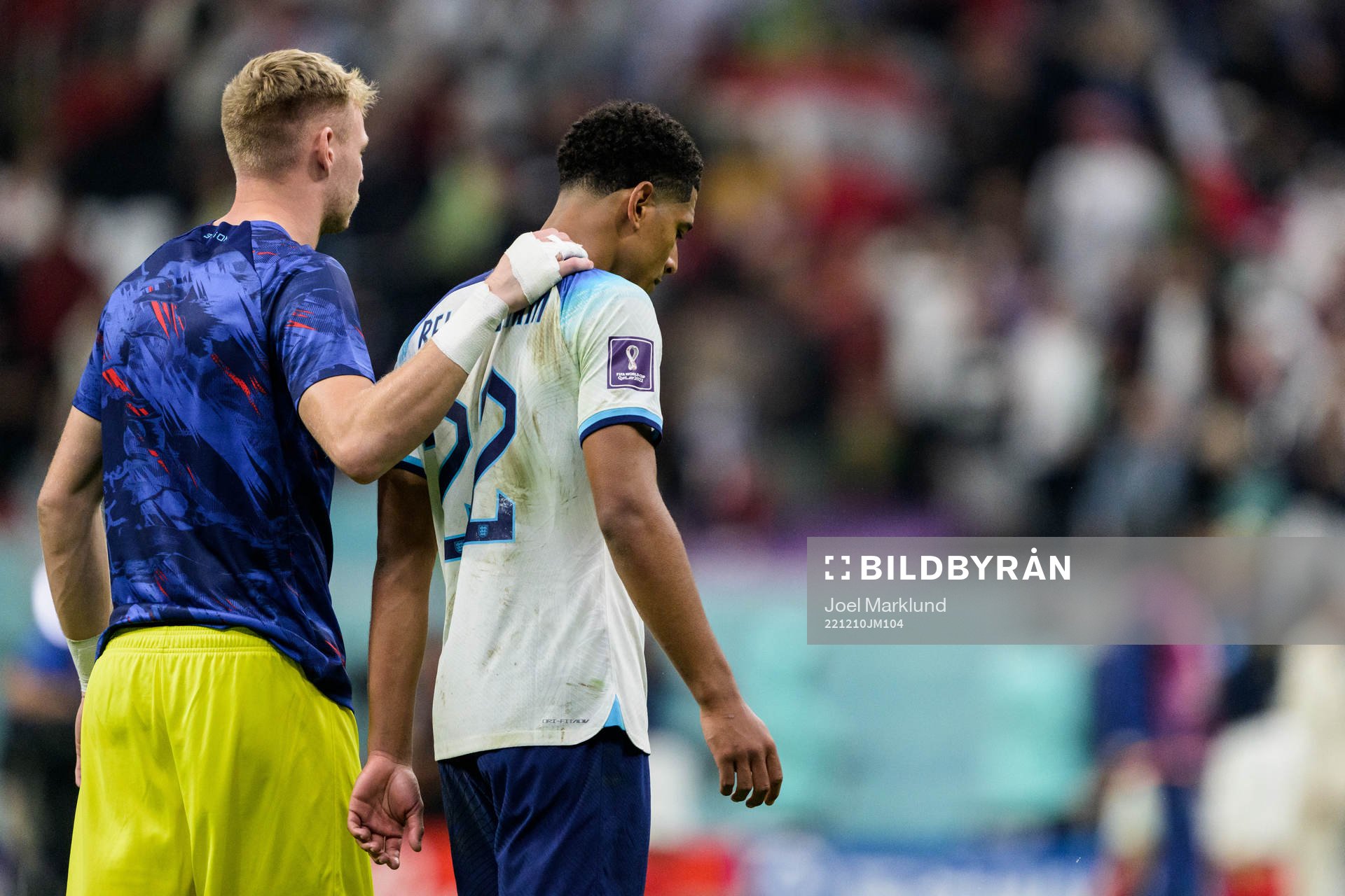 Jude Bellingham of England looks dejected
