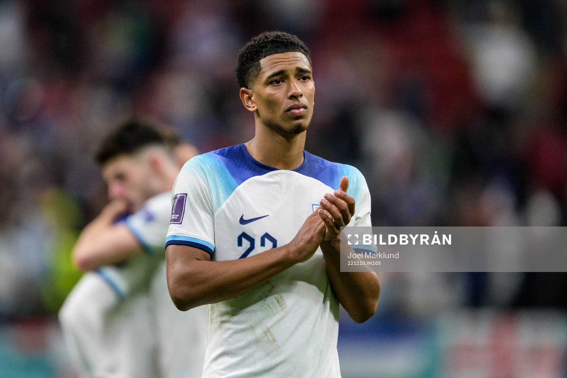 Jude Bellingham of England looks dejected