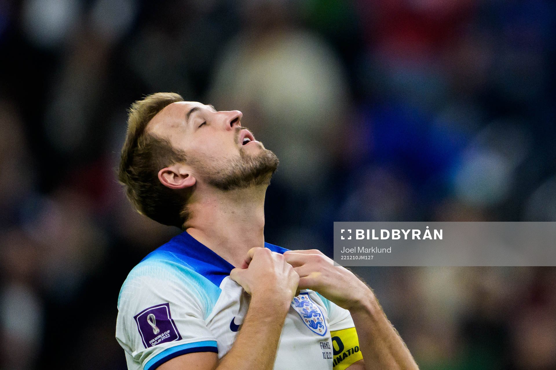 Harry Kane of England looks dejected