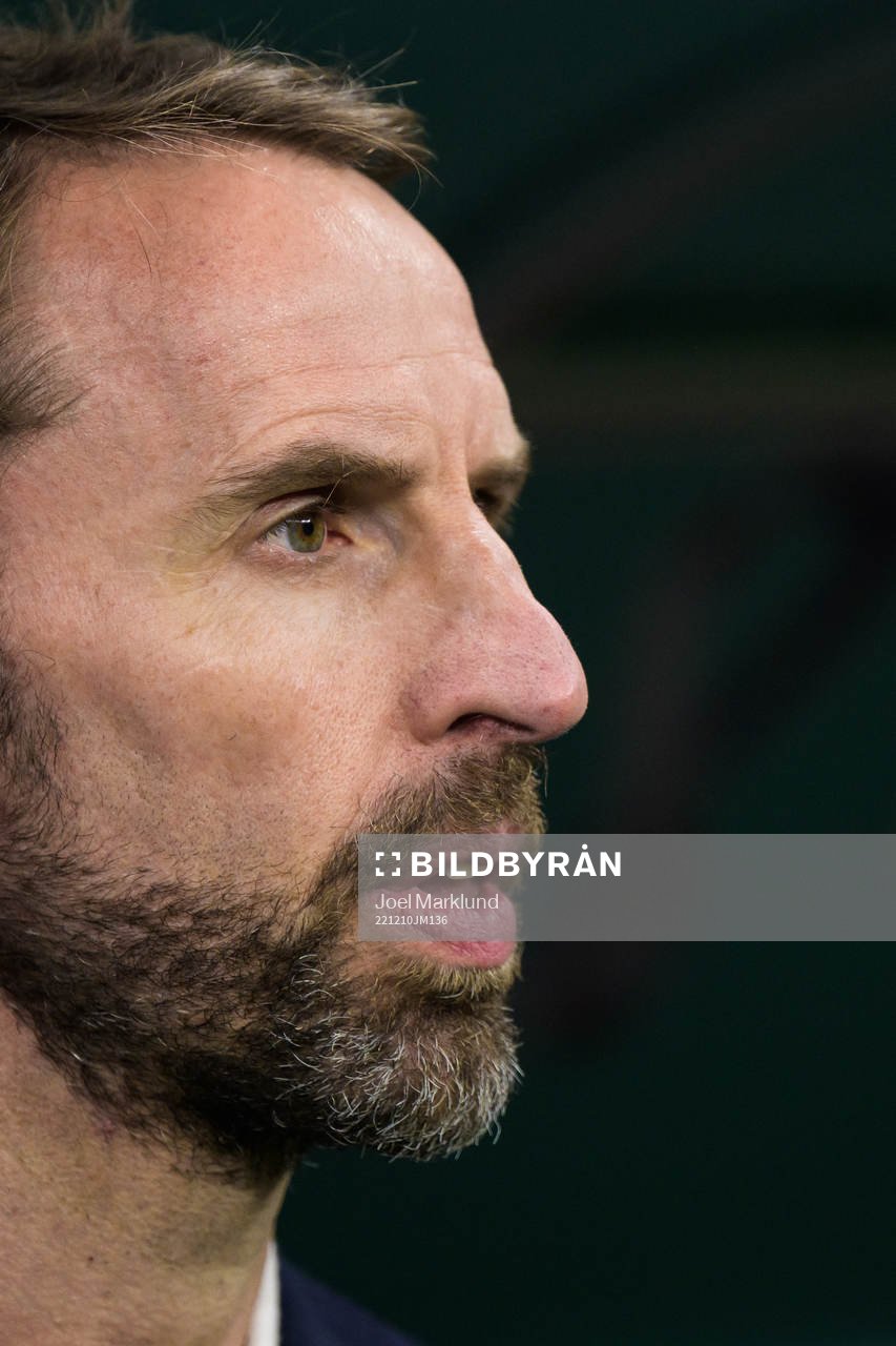 Head coach Gareth Southgate of England