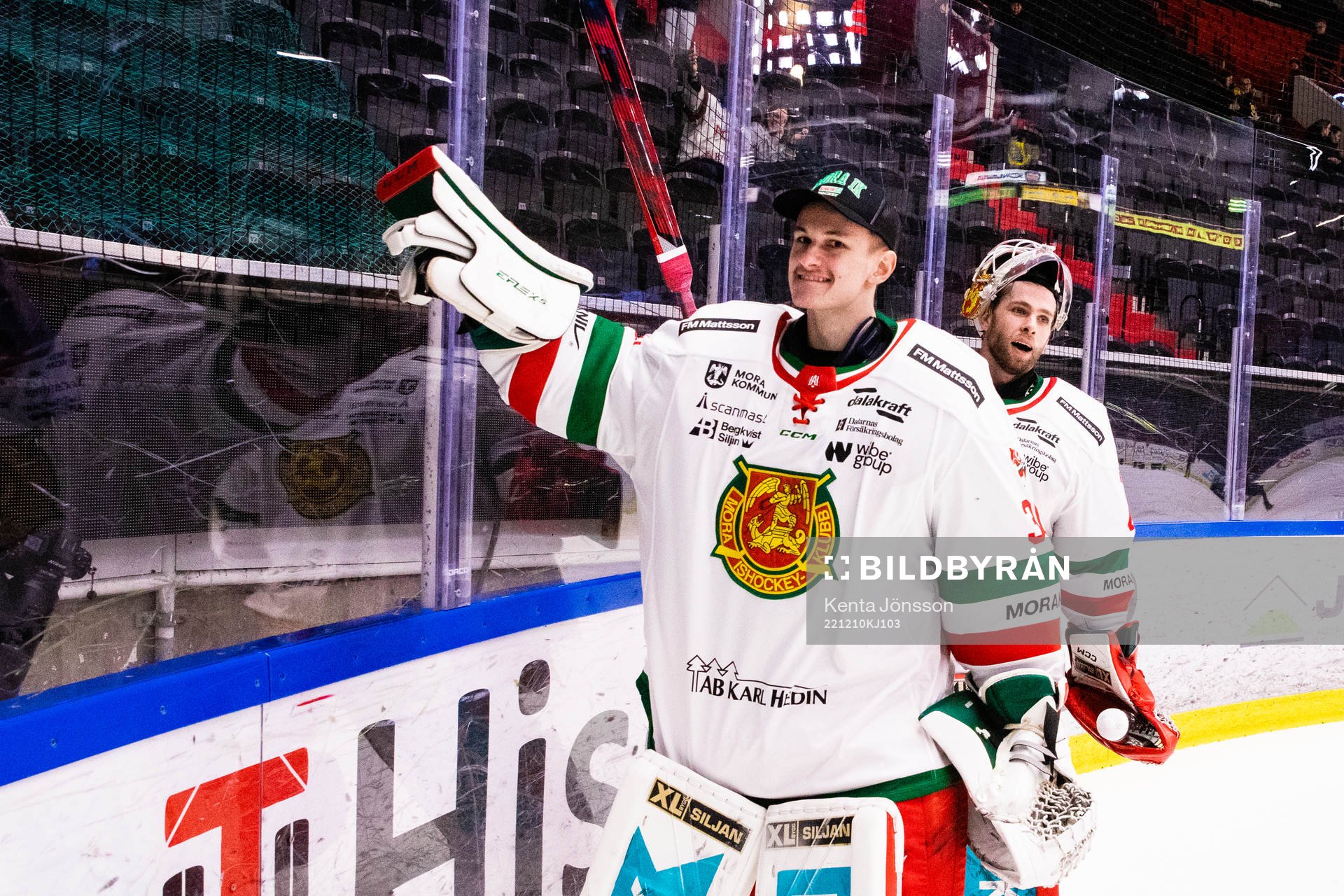 Moras målvakt Kari Piiroinen och målvakt Andreas