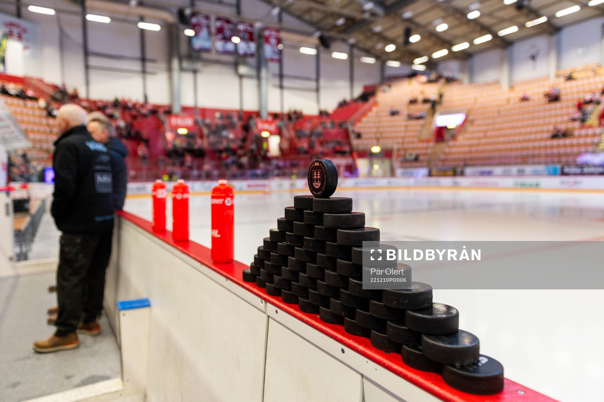 En hög med puckar
