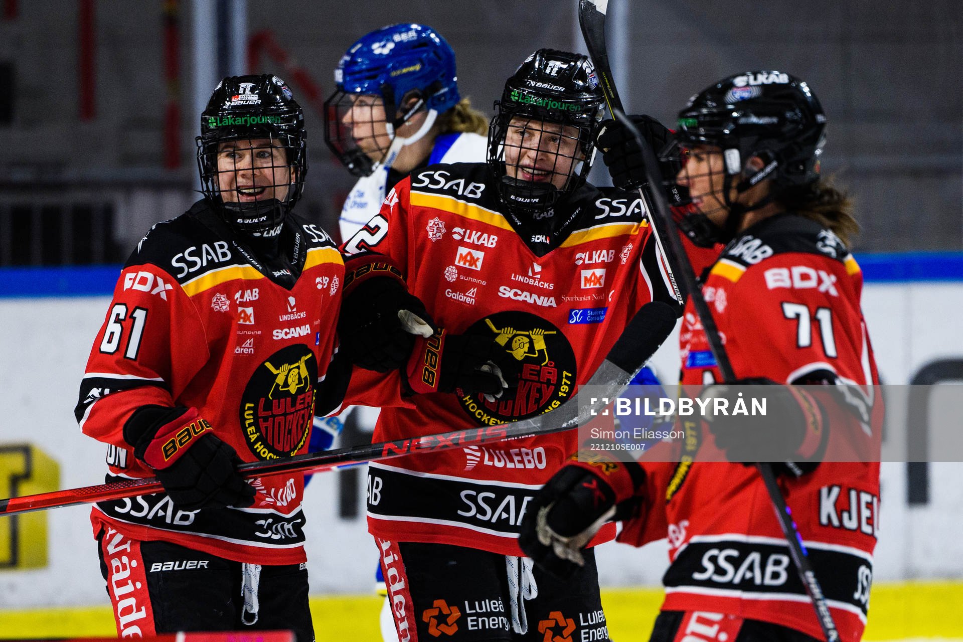 Luleås Lisa Johansson, Viivi Vainikka och Anna Kjellbin