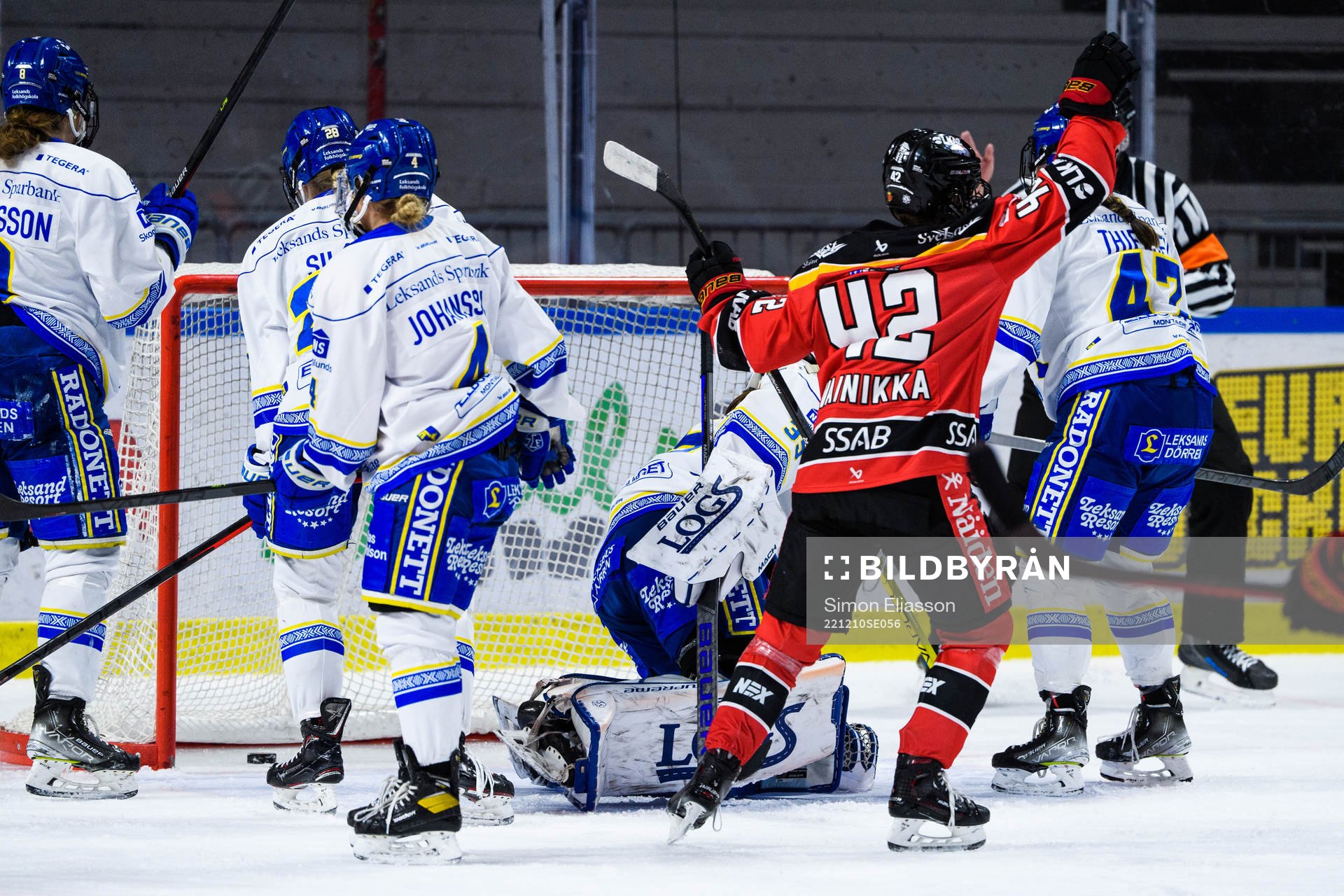 Luleås Viivi Vainikka jublar