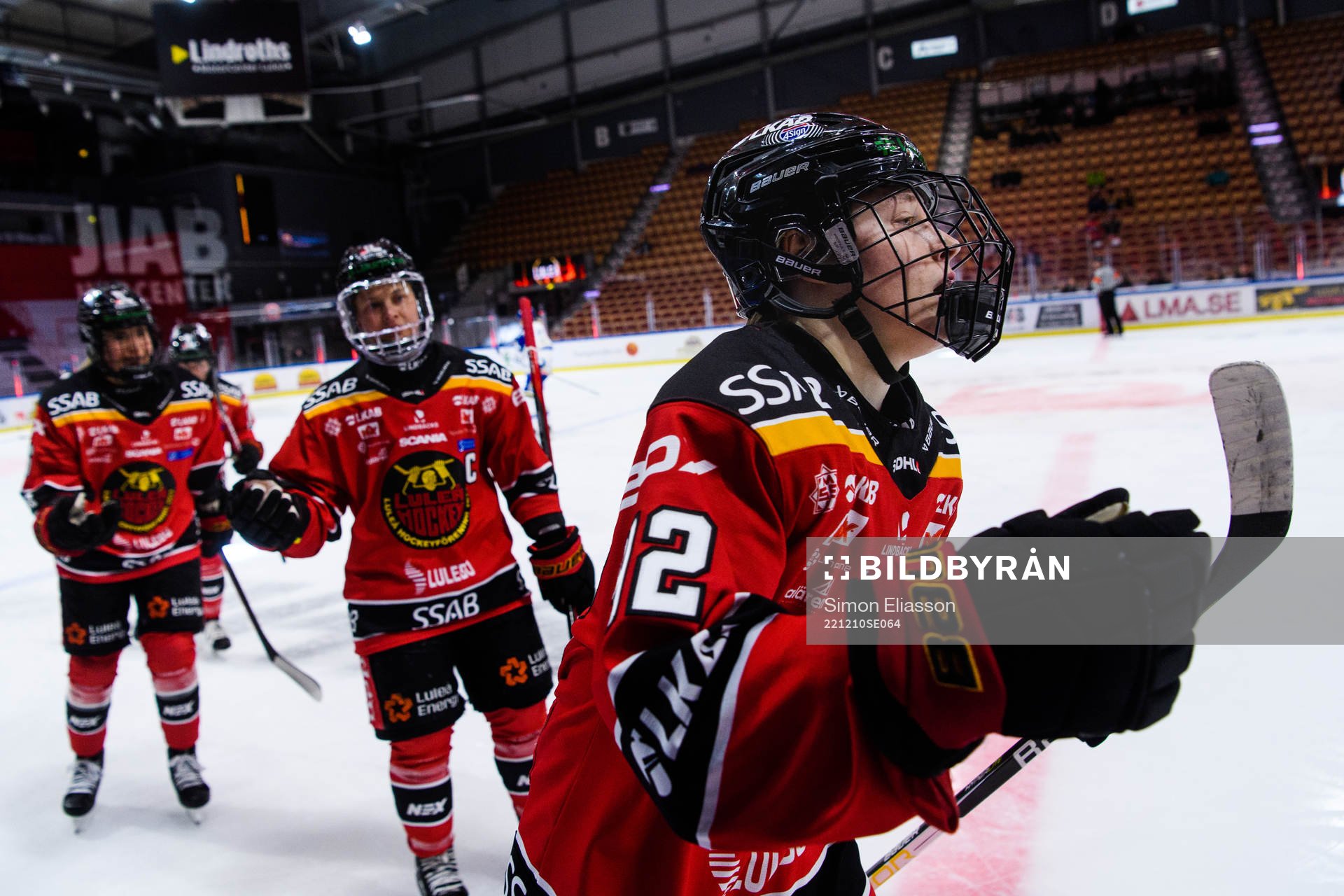 Luleås Viivi Vainikka jublar
