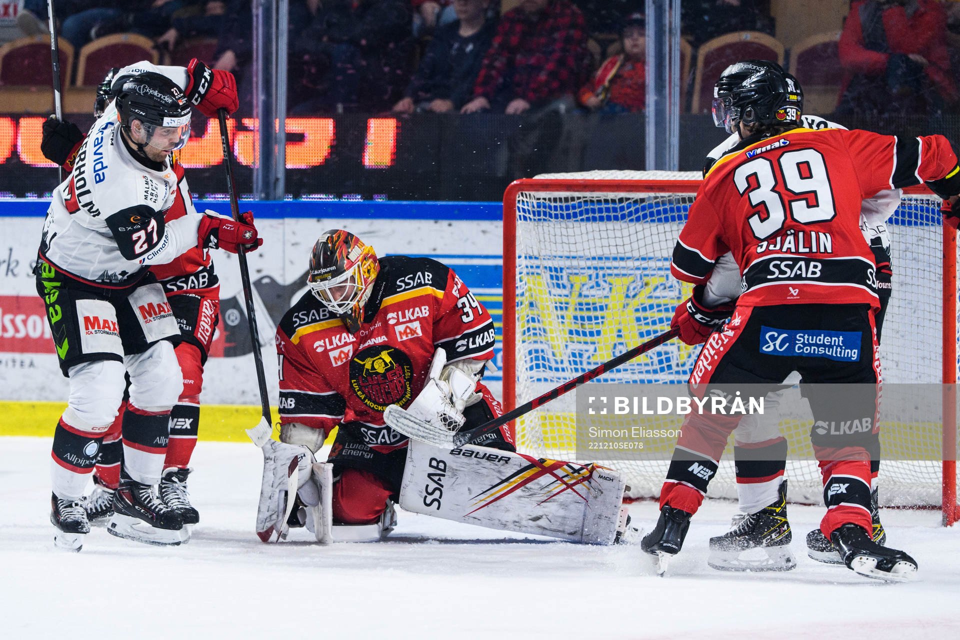Luleås målvakt Joel Lassinantti