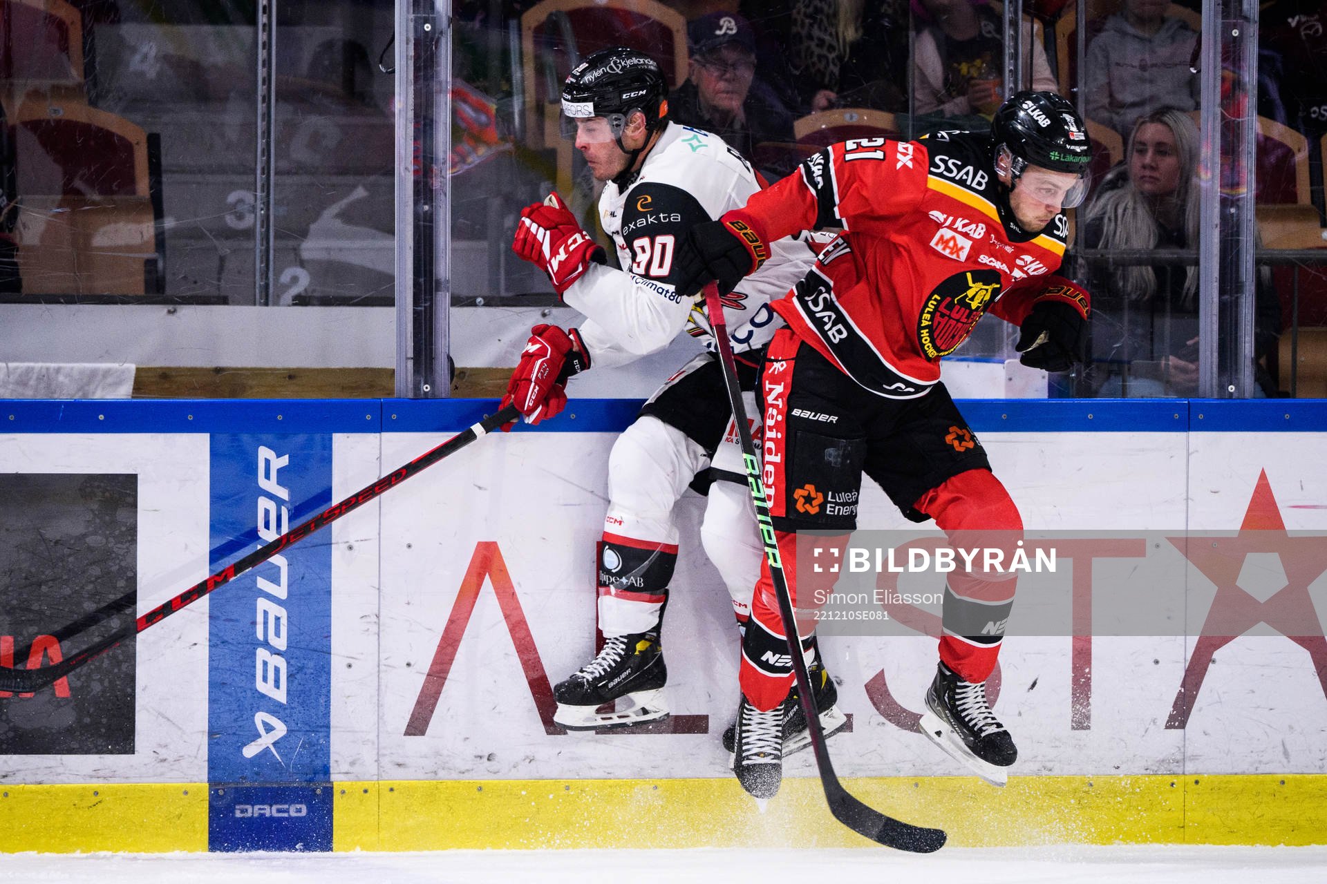Malmö Redhawks Lance Bouma och Luleås Juhani Tyrväinen