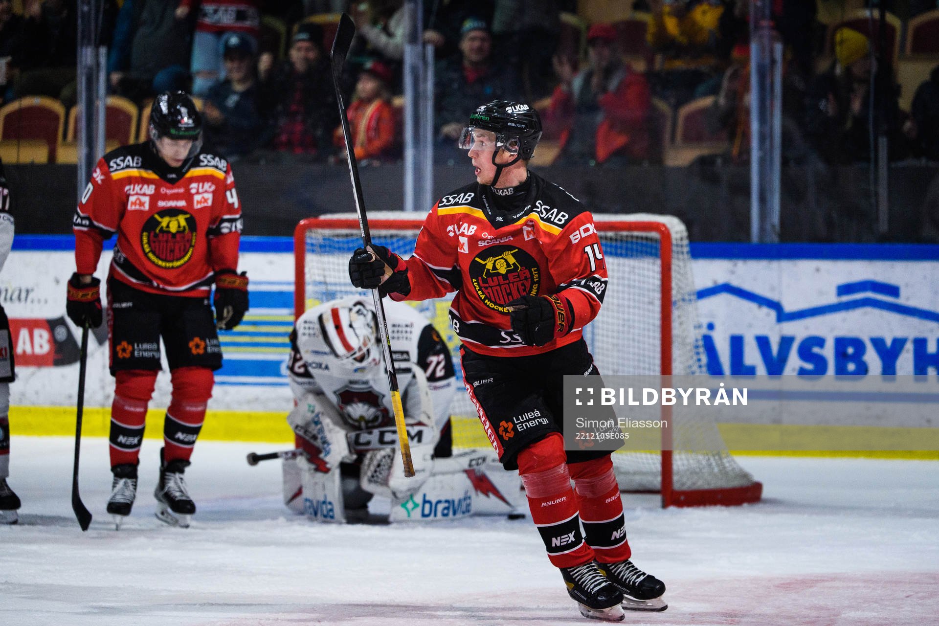 Luleås Jonas Berglund jublar