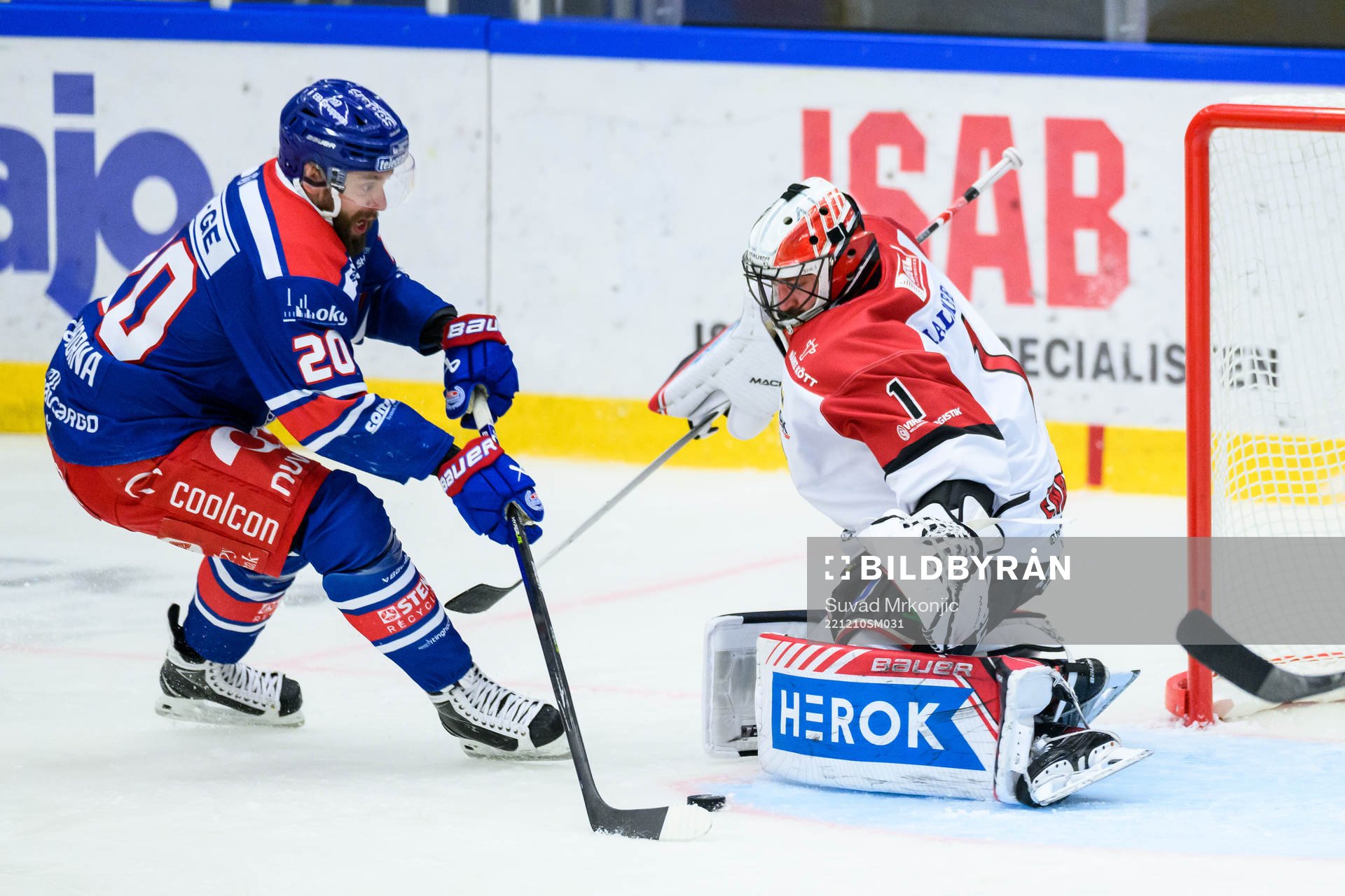 Oskarshamns Hynek Zohorna och Örebros målvakt Jhonas