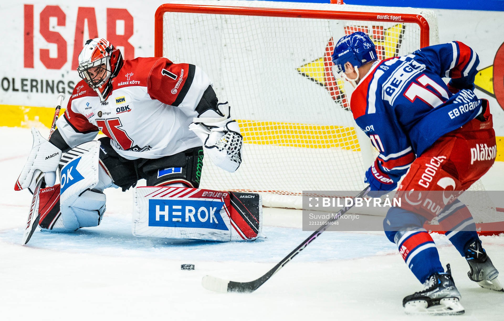 Örebros målvakt Jhonas Enroth och Oskarshamns Antti