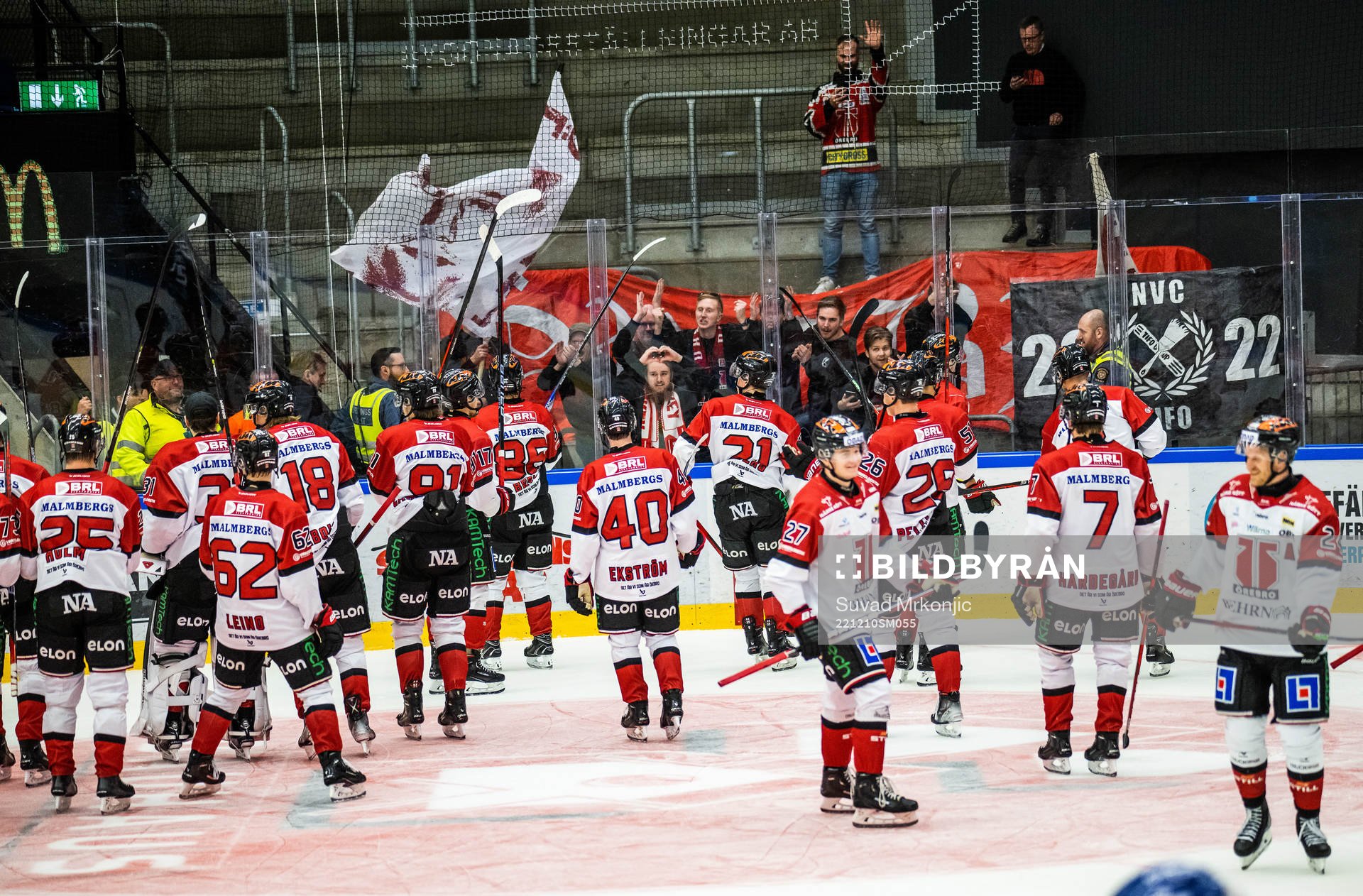 Örebros spelare jublar