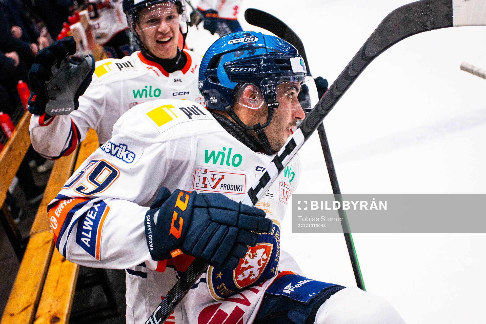 Växjös Jayden Halbgewachs jublar