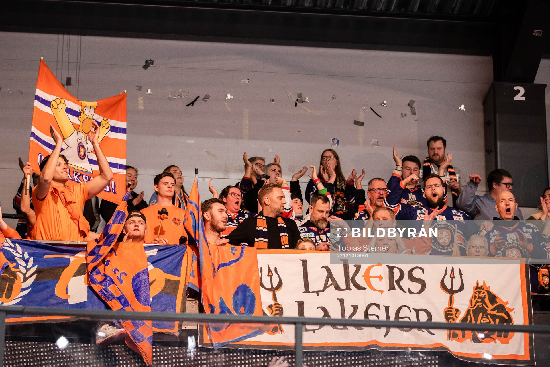 Växjös supportrar jublar