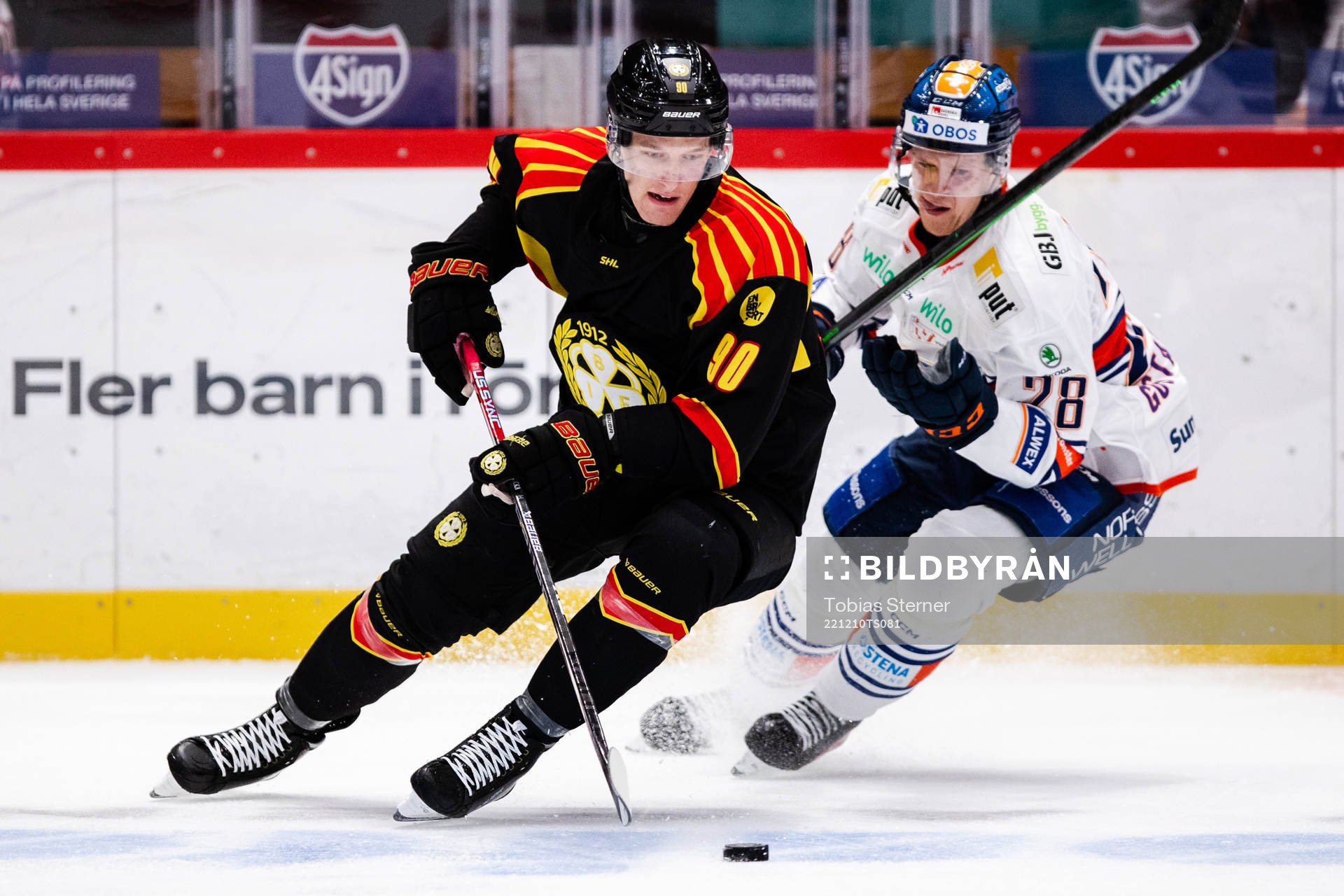 Brynäs David Sklenicka och Växjös Hugo Gustafsson
