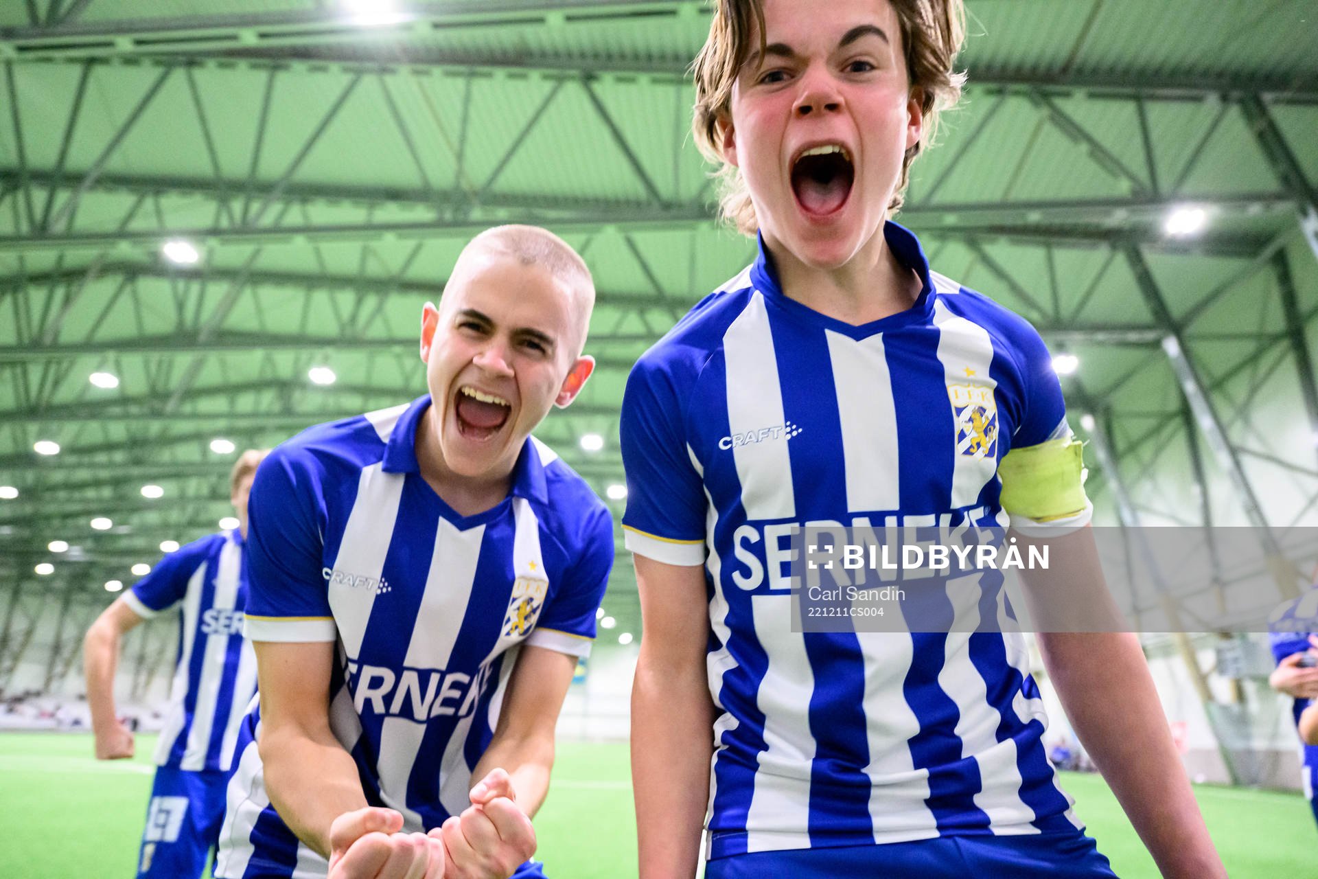 IFK Göteborgs Erik Nilsson och Elis Barlind jublar