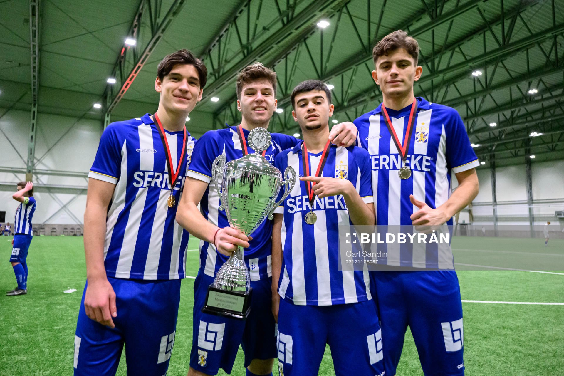 IFK Göteborgs Leon Dusi, Lion Beqiri, Melvin Koliqi och