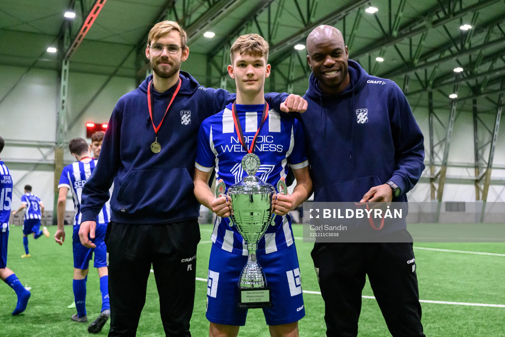 IFK Göteborgs tränare Johan Karlsson, Georg Vidfar och