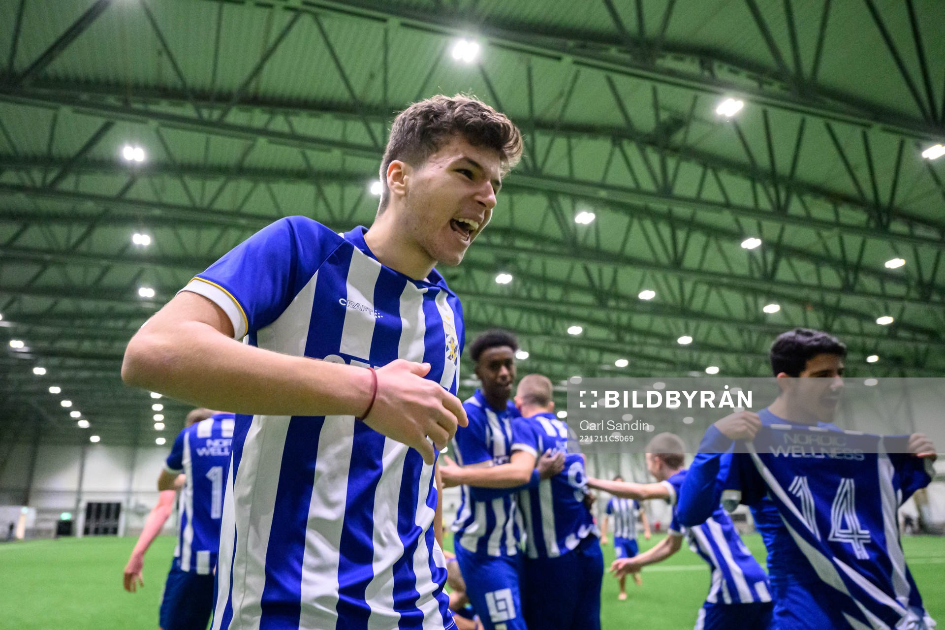 IFK Göteborgs Lion Beqiri jublar
